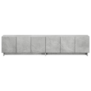 Βάση TV 180 x 34,5 x 40 cm Γκρι Σκυροδέματος Επεξεργασμένο Ξύλο