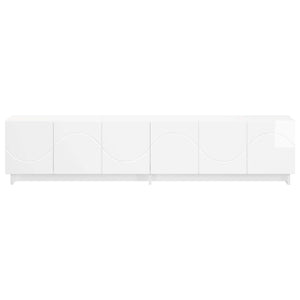 Βάση TV 180 x 34,5 x 40 cm Γυαλιστερό Λευκό Επεξεργασμένο Ξύλο