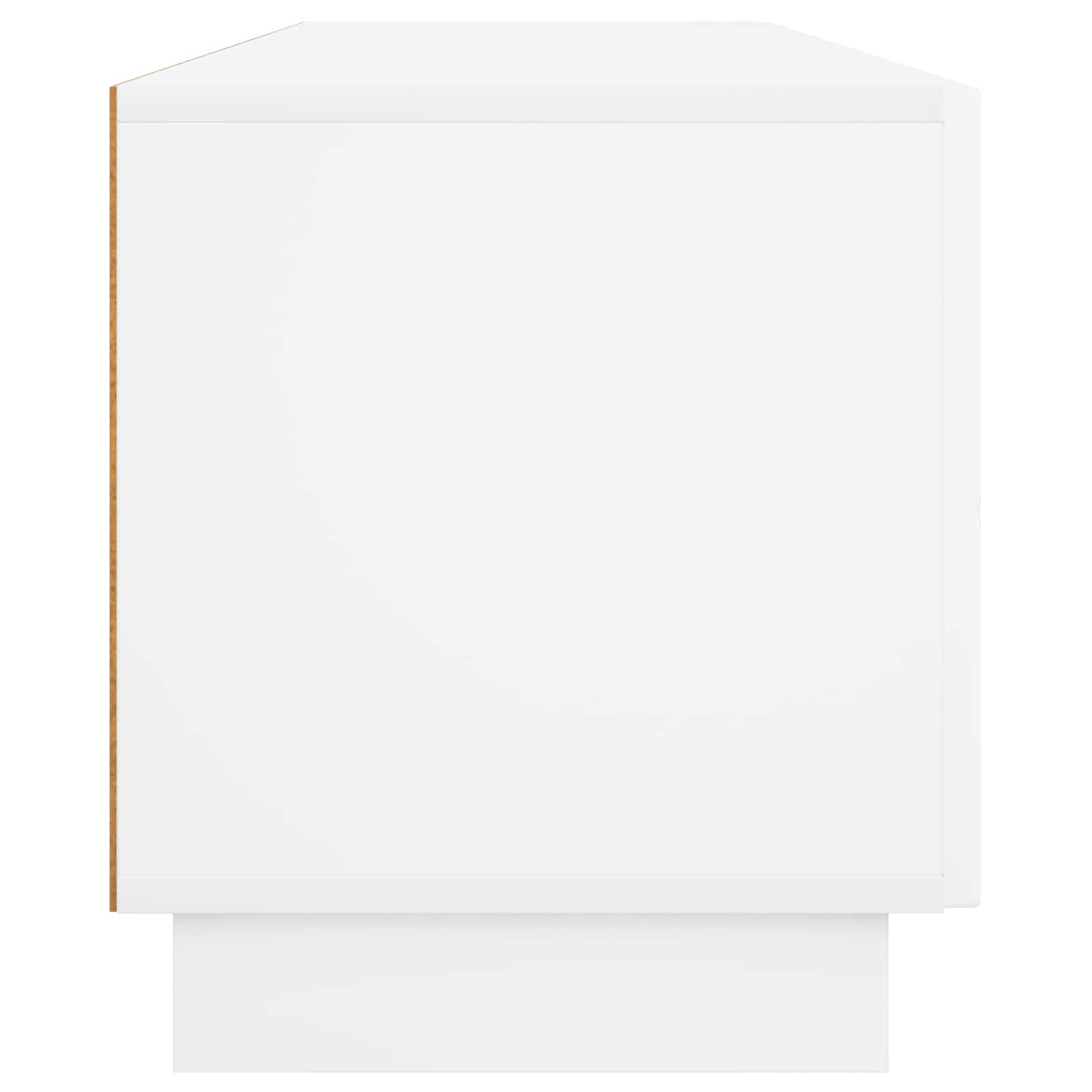 Βάση TV 180 x 34,5 x 40 cm Γυαλιστερό Λευκό Επεξεργασμένο Ξύλο