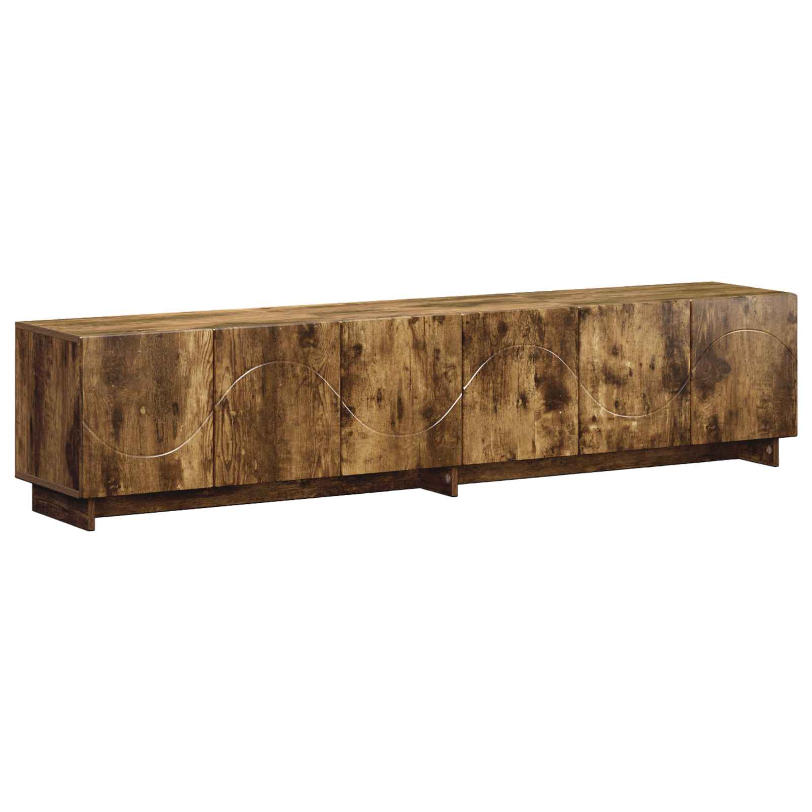 Βάση TV 180 x 34,5 x 40 cm Καπνισμένο Ξύλο Δρυός