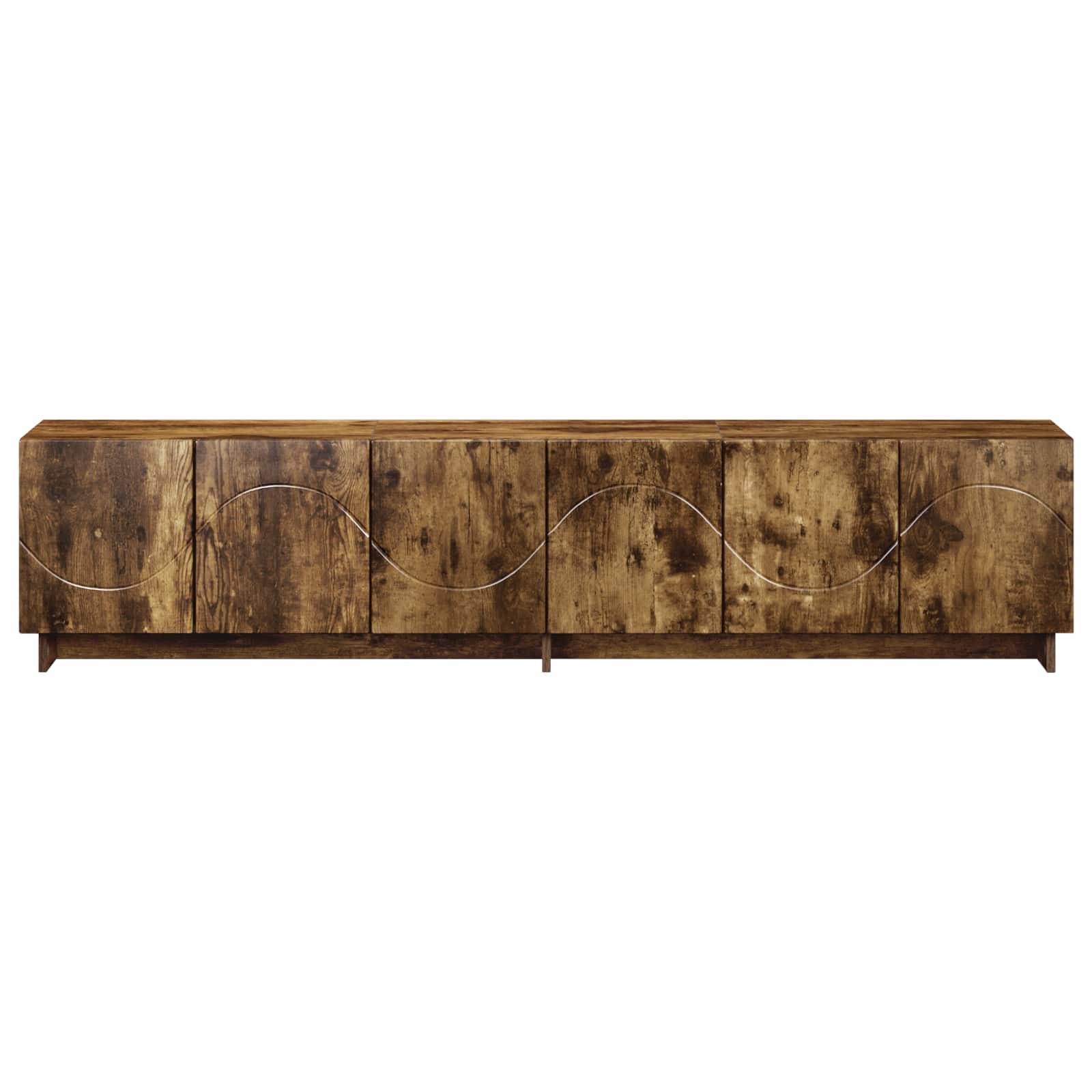 Βάση TV 180 x 34,5 x 40 cm Καπνισμένο Ξύλο Δρυός
