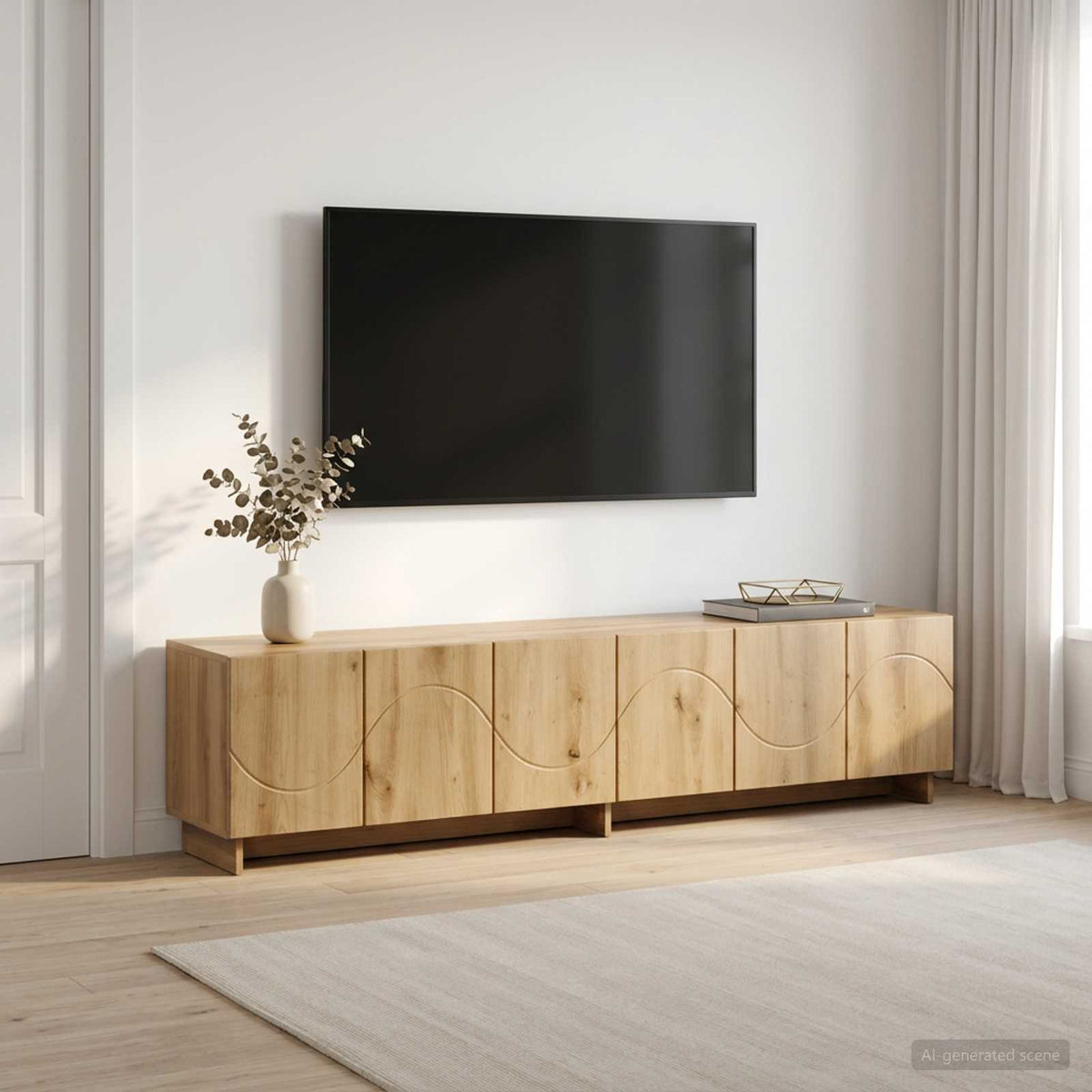 Βάση TV 180 x 34,5 x 40 cm Artisan Δρυς Επεξεργασμένο Ξύλο - Pakobazaar