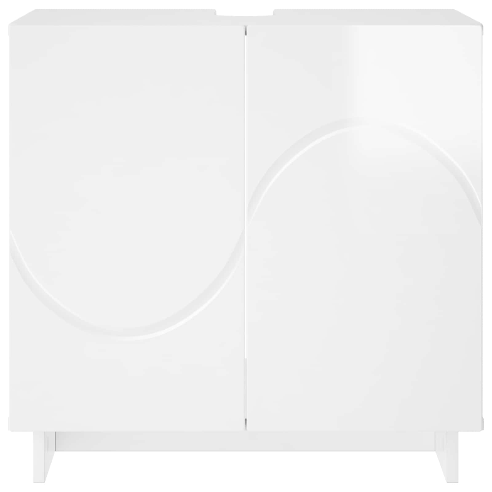 Έπιπλο μπάνιου Γυαλιστερό Λευκό 60 x 41 x 58 cm - Pakobazaar