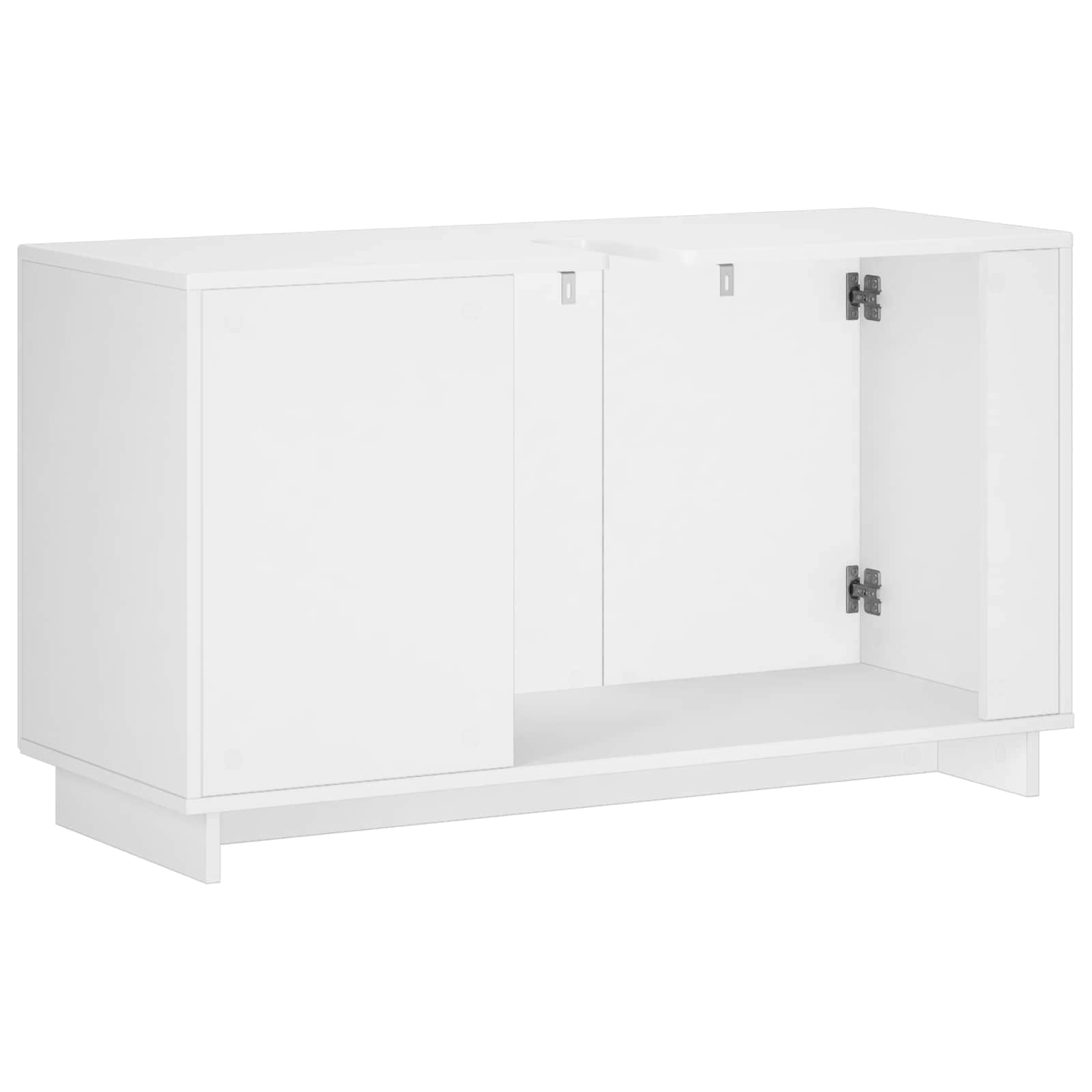 Έπιπλο μπάνιου Λευκό 101 x 41 x 58 cm Επεξεργασμένο ξύλο