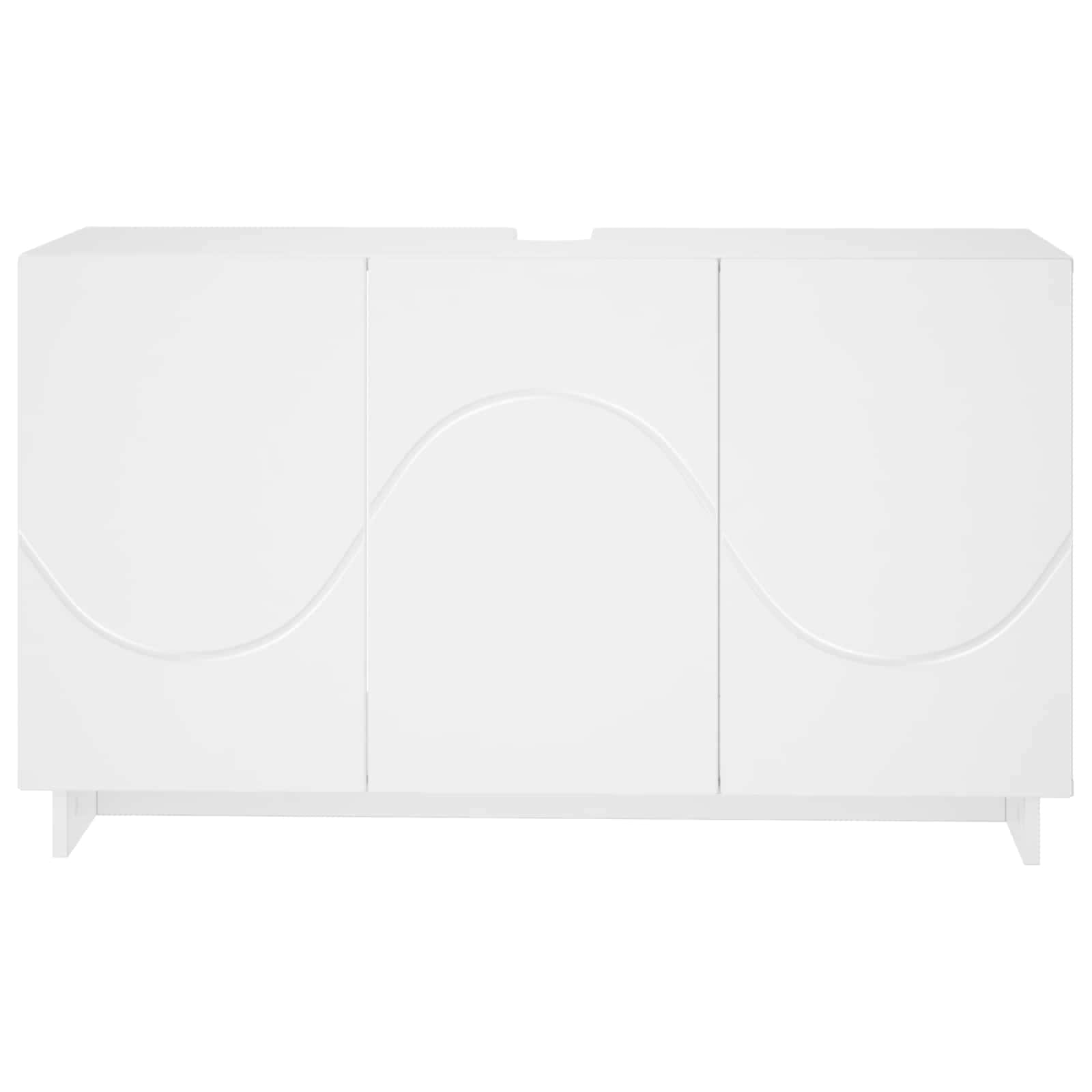 Έπιπλο μπάνιου Λευκό 101 x 41 x 58 cm Επεξεργασμένο ξύλο
