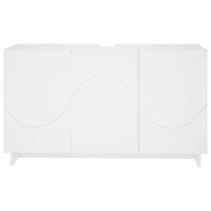 Έπιπλο μπάνιου Λευκό 101 x 41 x 58 cm Επεξεργασμένο ξύλο