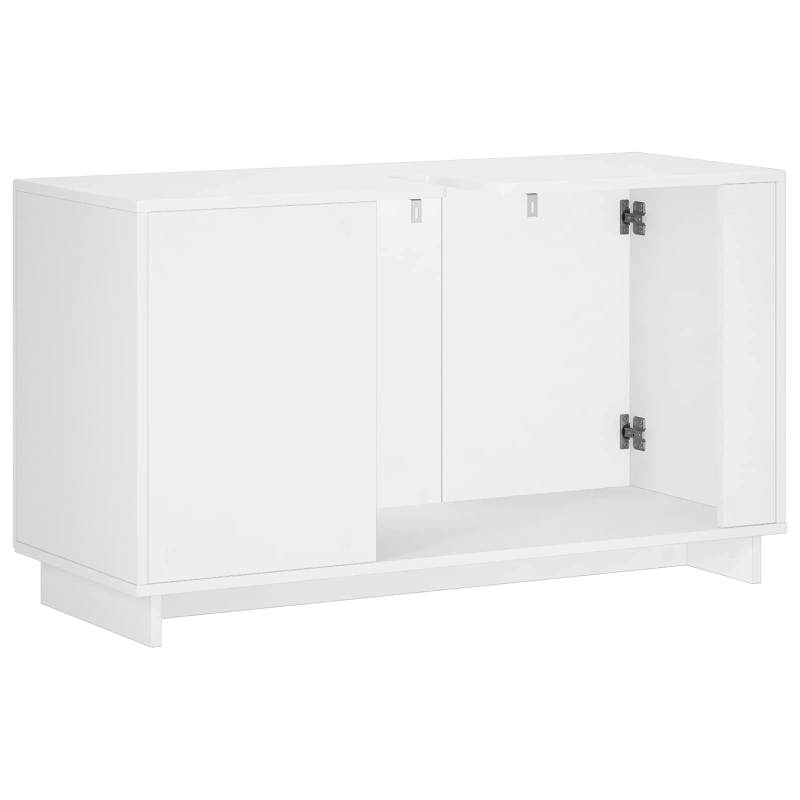 Έπιπλο μπάνιου Γυαλιστερό Λευκό 101 x 41 x 58 cm - Pakobazaar