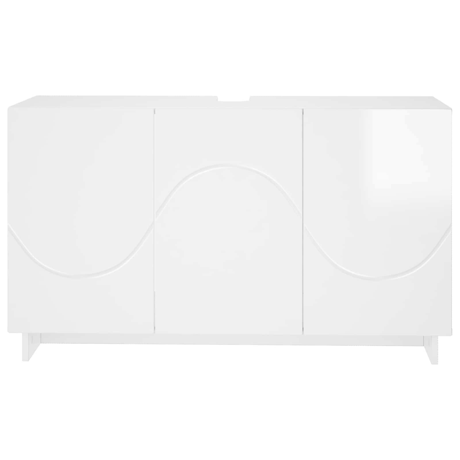 Έπιπλο μπάνιου Γυαλιστερό Λευκό 101 x 41 x 58 cm - Pakobazaar
