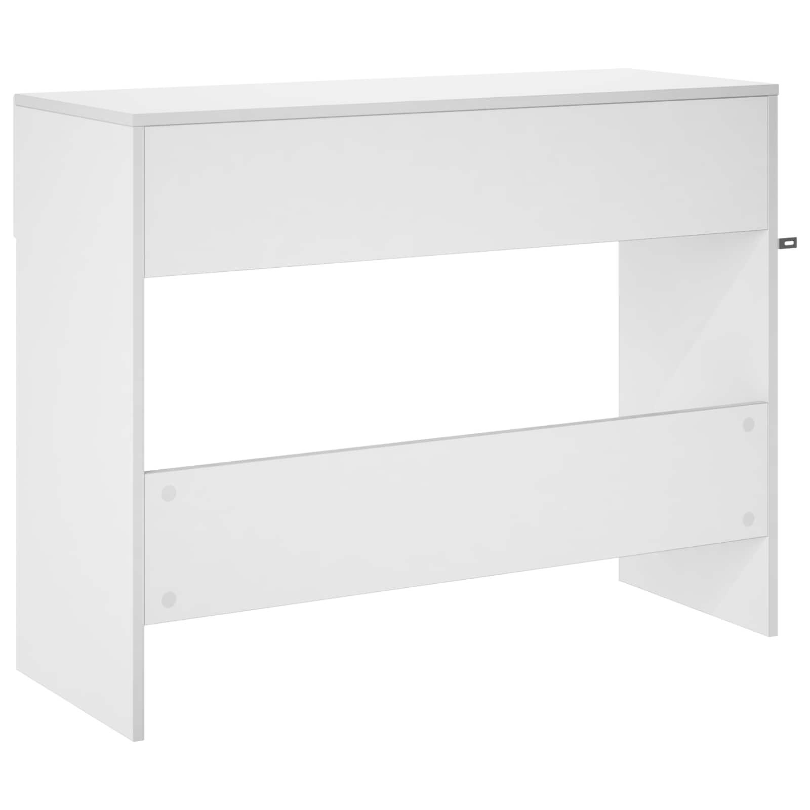 Τραπέζι κονσόλας Γυαλιστερό Λευκό 96,5 x 38 x 75 εκ. - Pakobazaar