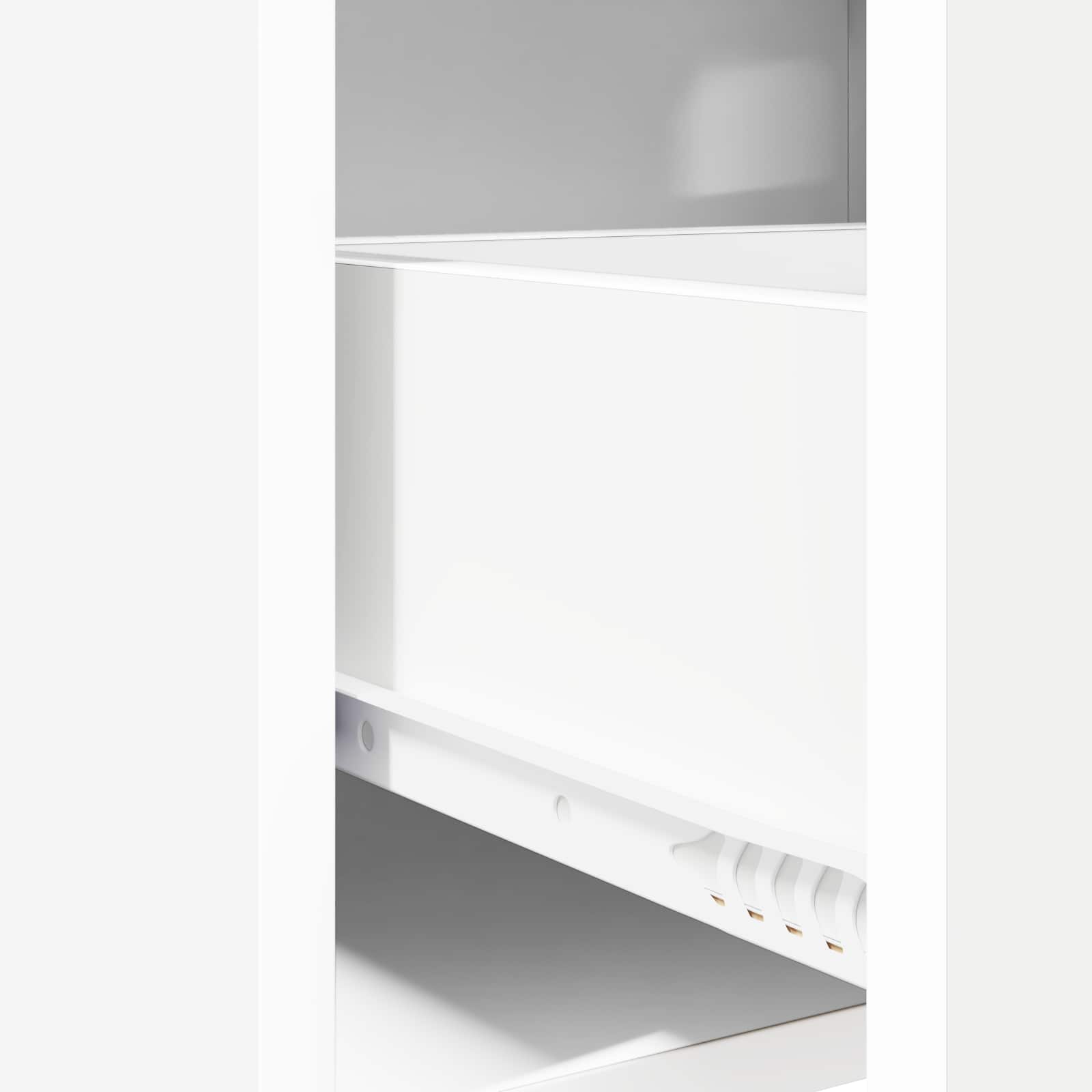 Κομοδίνα Λευκό 40 x 30 x 60 cm Επεξεργασμένο Ξύλο