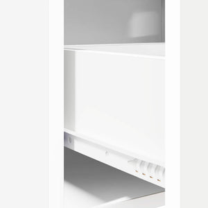 Κομοδίνα 2 pcs Λευκό 40 x 30 x 60 cm Επεξεργασμένο Ξύλο - Pakobazaar
