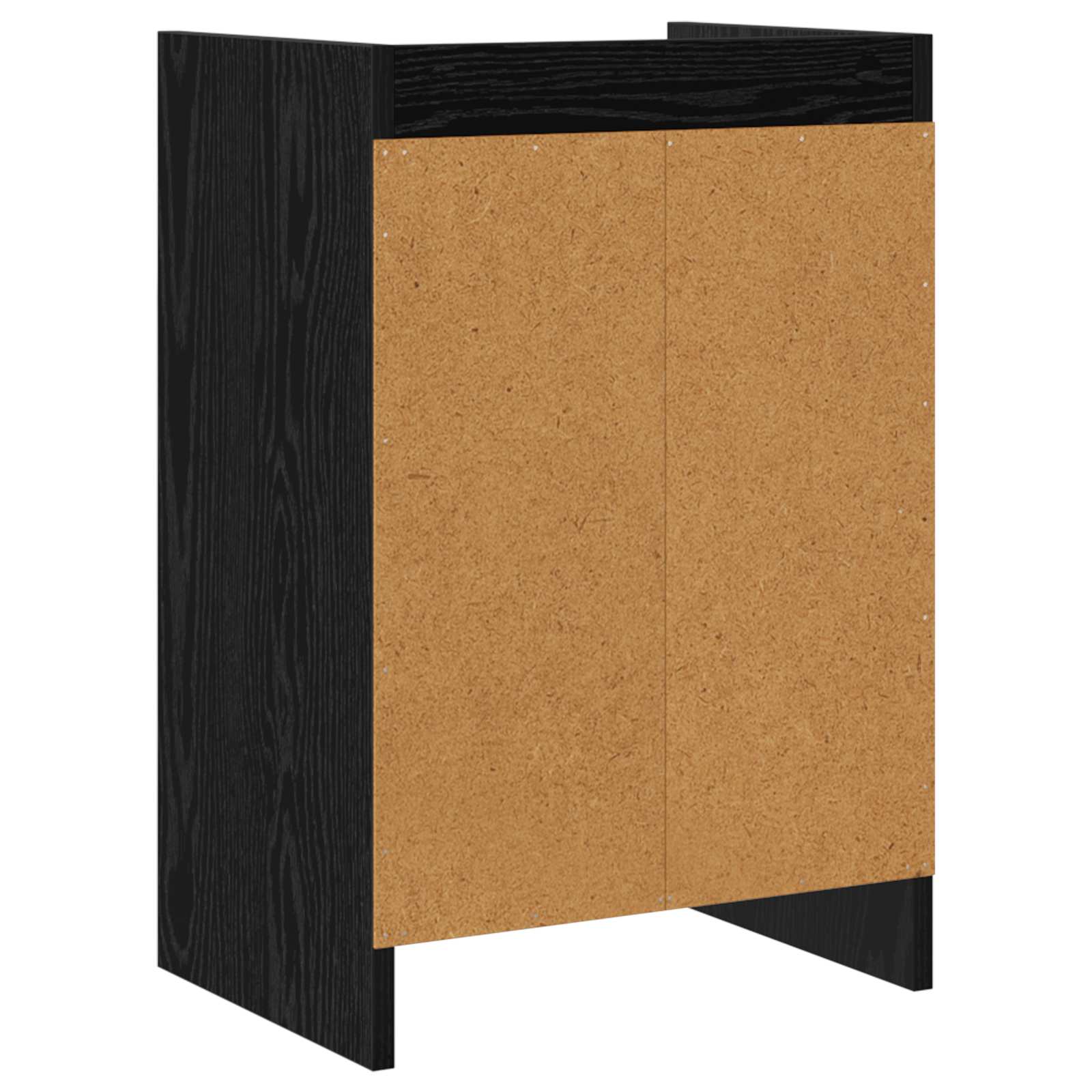Κομοδίνα Μαύρη Δρυς 40 x 30 x 60 cm Επεξεργασμένο Ξύλο