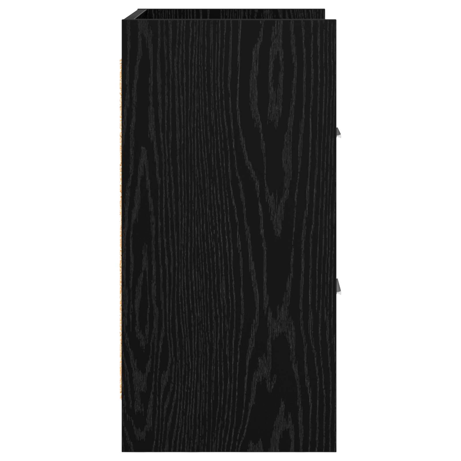 Κομοδίνα 2 pcs Μαύρη Δρυς 40 x 30 x 60 cm Επεξεργασμένο Ξύλο