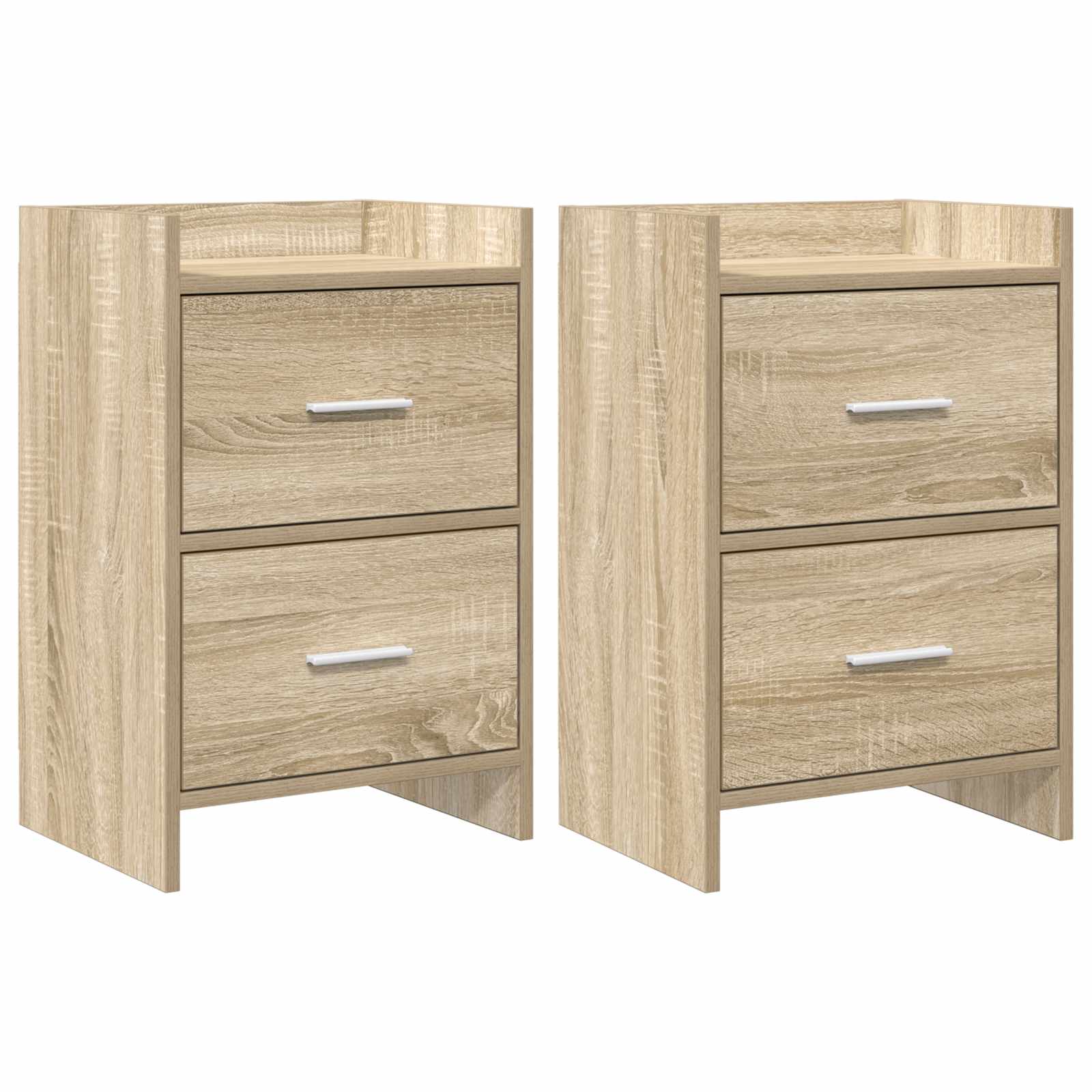 Κομοδίνα 2 pcs Sonoma Δρυς 40 x 30 x 60 cm Επεξεργασμένο Ξύλο