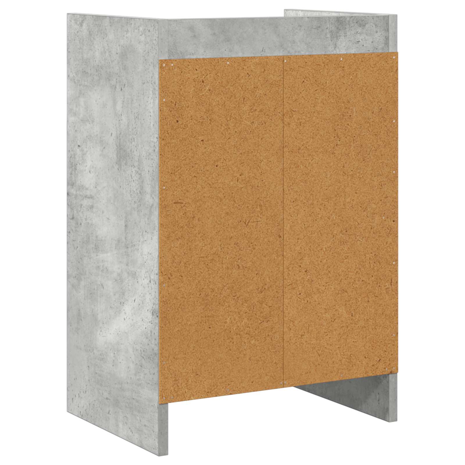 Κομοδίνα Γκρι Σκυροδέματος 40 x 30 x 60 cm Επεξεργασμένο Ξύλο