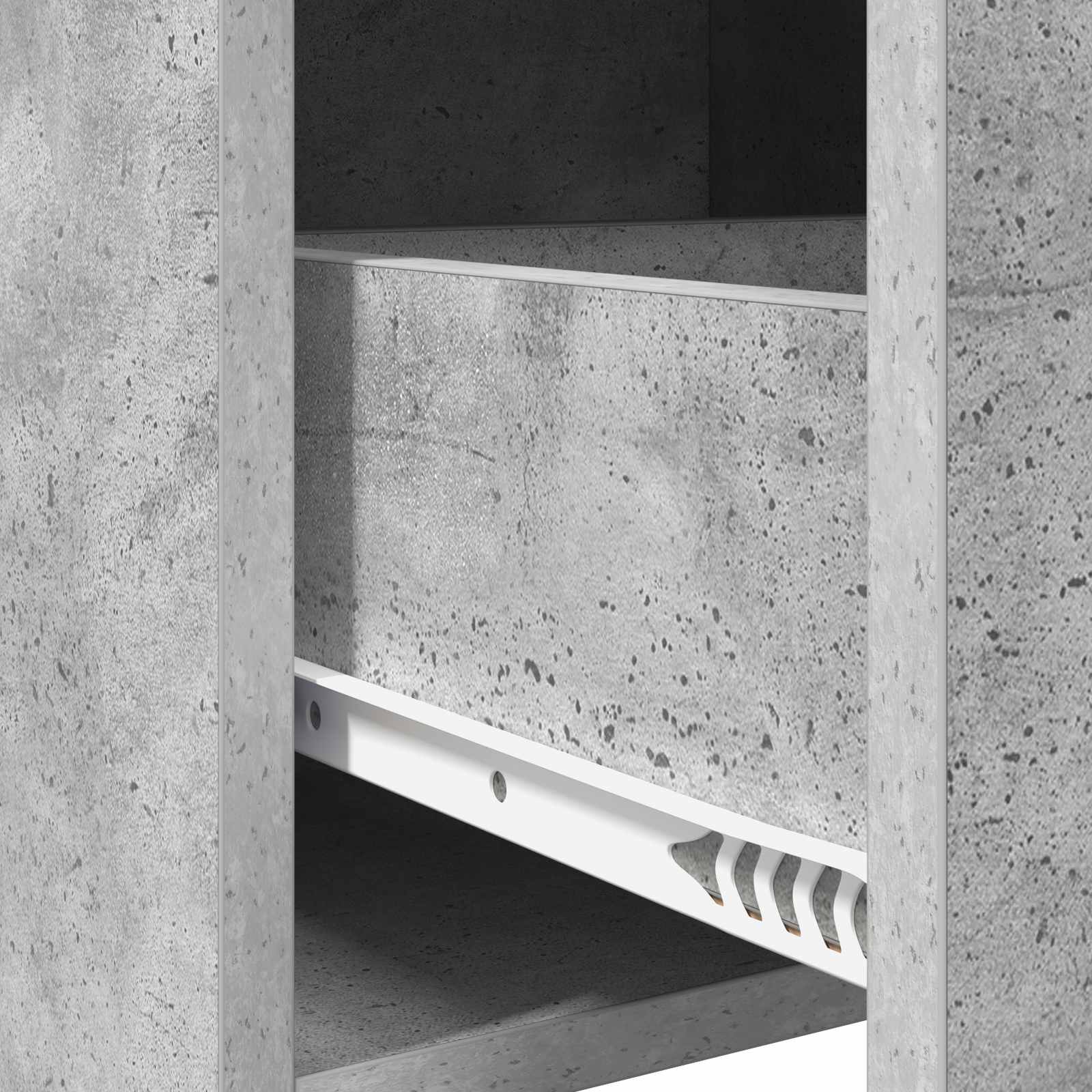 Κομοδίνα 2 pcs Γκρι Σκυροδέματος 40 x 30 x 60 cm