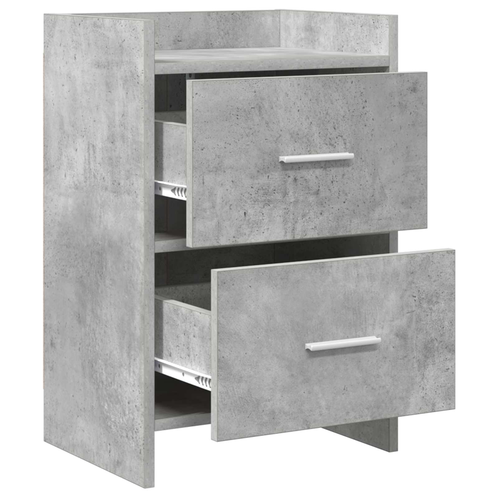Κομοδίνα 2 pcs Γκρι Σκυροδέματος 40 x 30 x 60 cm