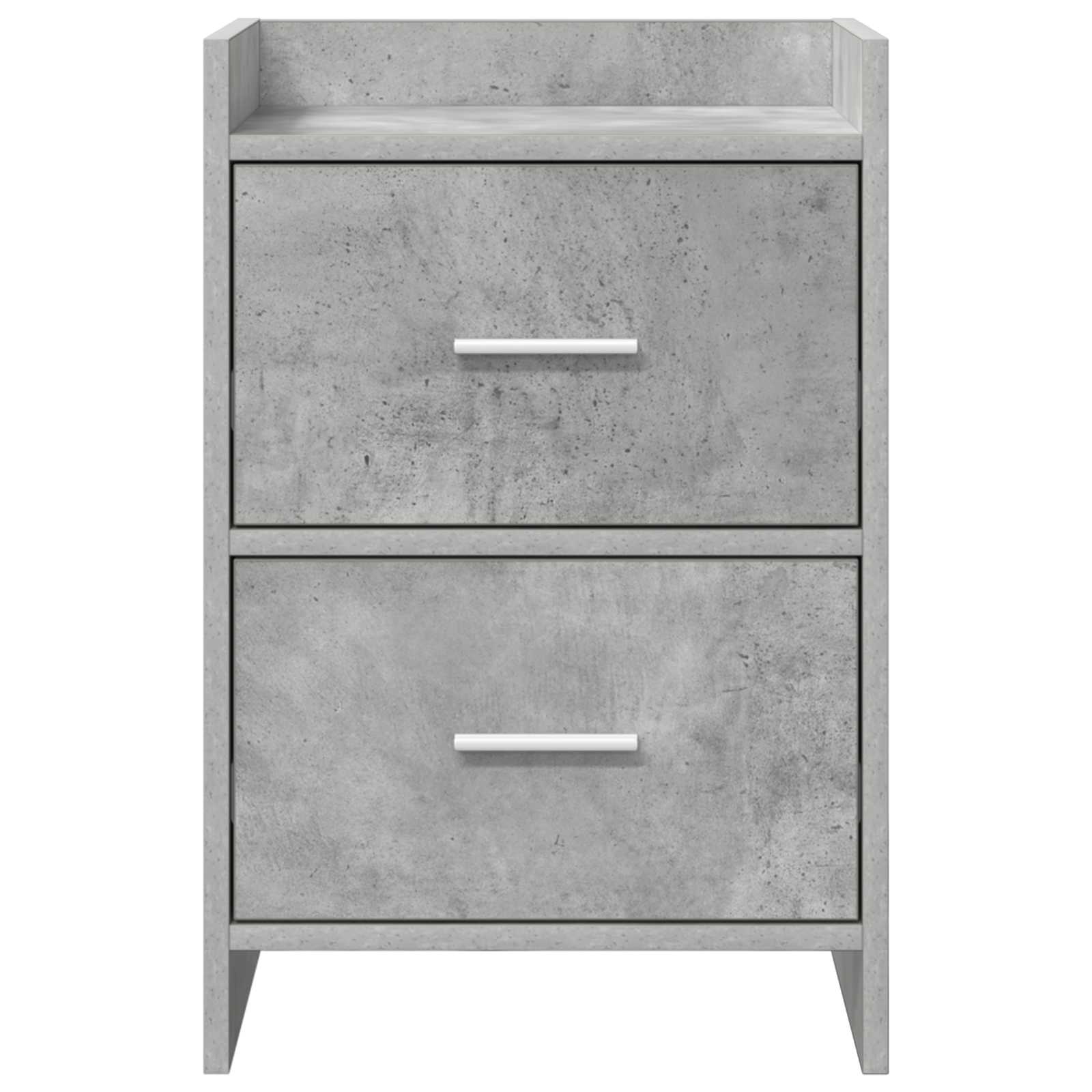 Κομοδίνα 2 pcs Γκρι Σκυροδέματος 40 x 30 x 60 cm