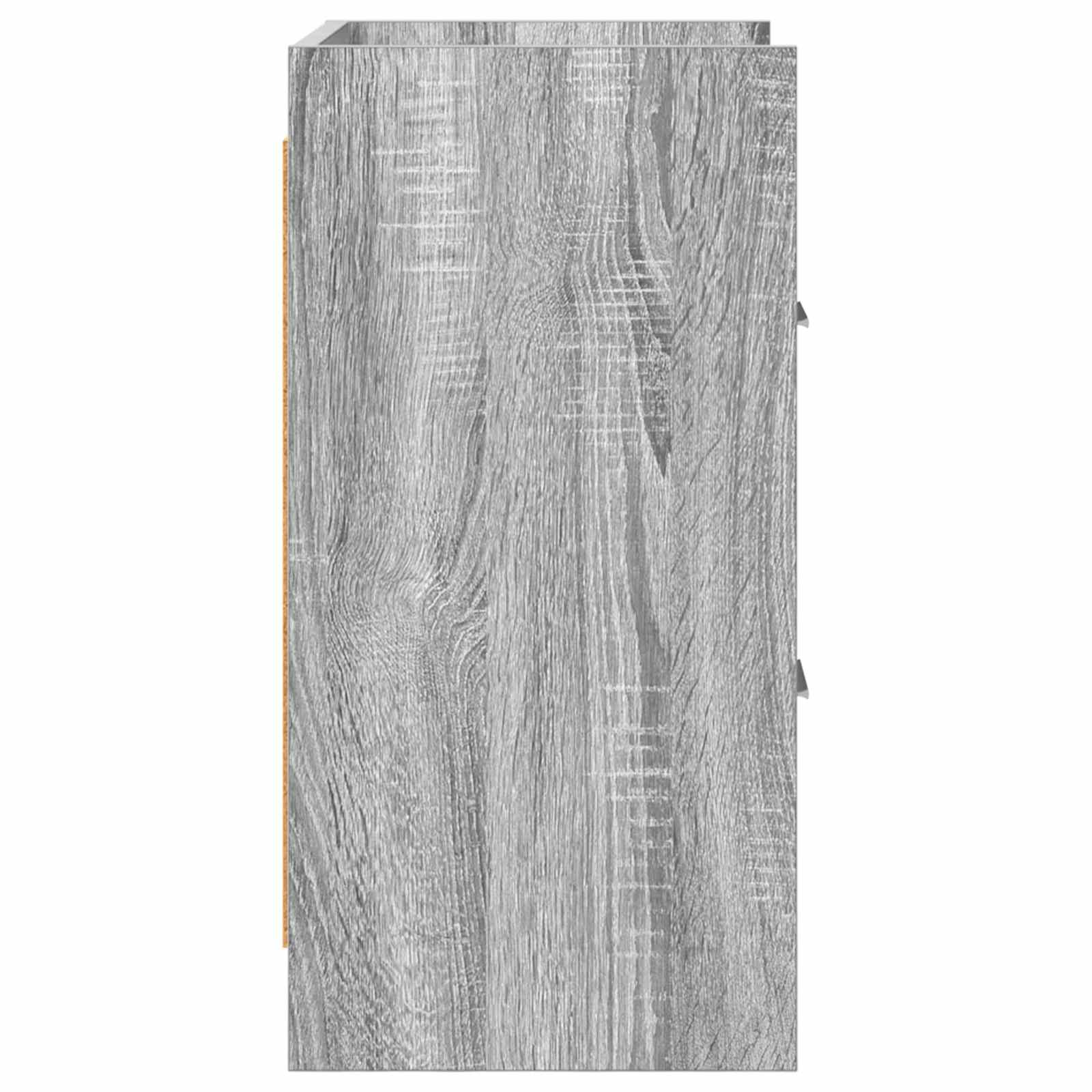 Κομοδίνα 2 pcs Γκρι Sonoma 40 x 30 x 60 cm Επεξεργασμένο Ξύλο