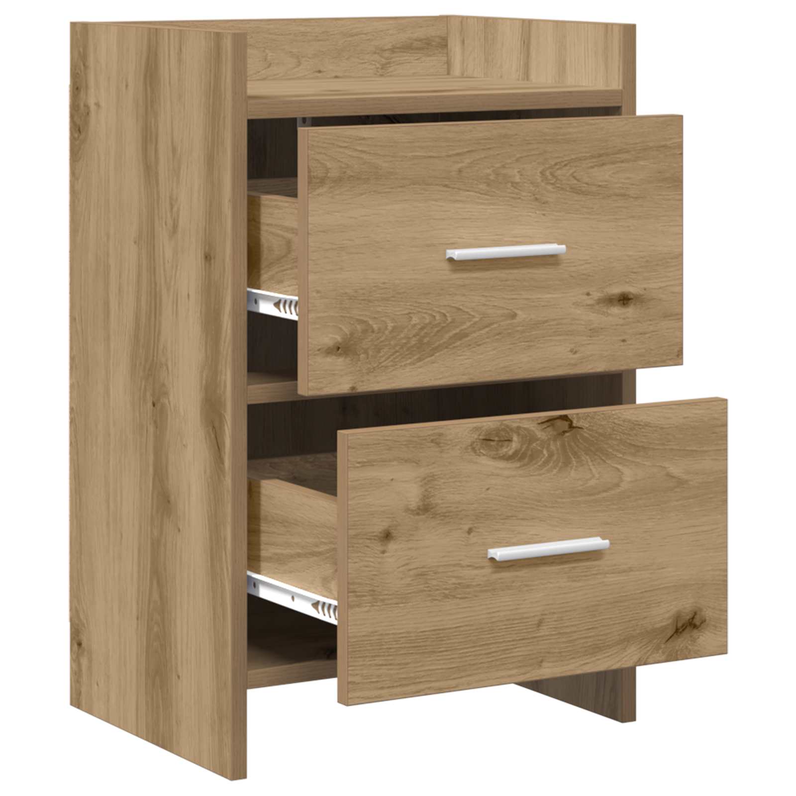 Κομοδίνα 2 pcs Artisan Δρυς 40 x 30 x 60 cm Επεξεργασμένο Ξύλο