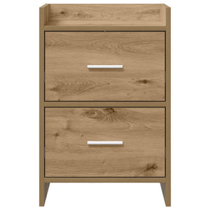 Κομοδίνα 2 pcs Artisan Δρυς 40 x 30 x 60 cm Επεξεργασμένο Ξύλο - Pakobazaar