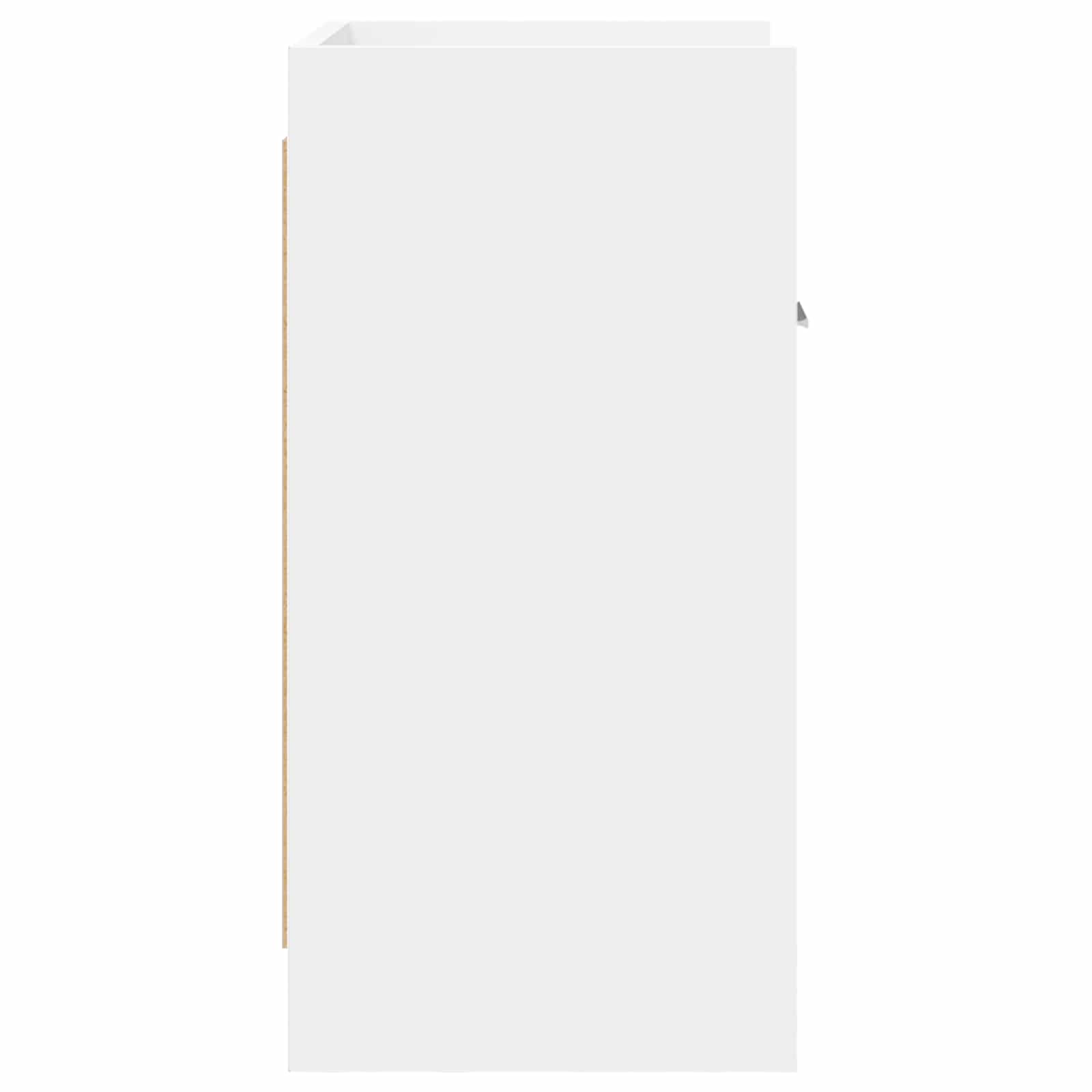 Κομοδίνα Λευκό 40 x 30 x 60 cm Επεξεργασμένο Ξύλο