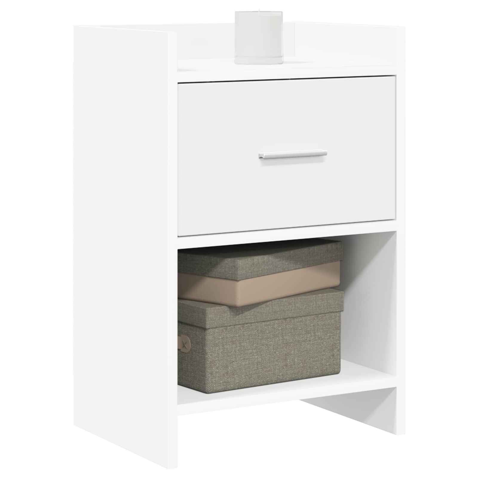 Κομοδίνα 2 pcs Λευκό 40 x 30 x 60 cm Επεξεργασμένο Ξύλο