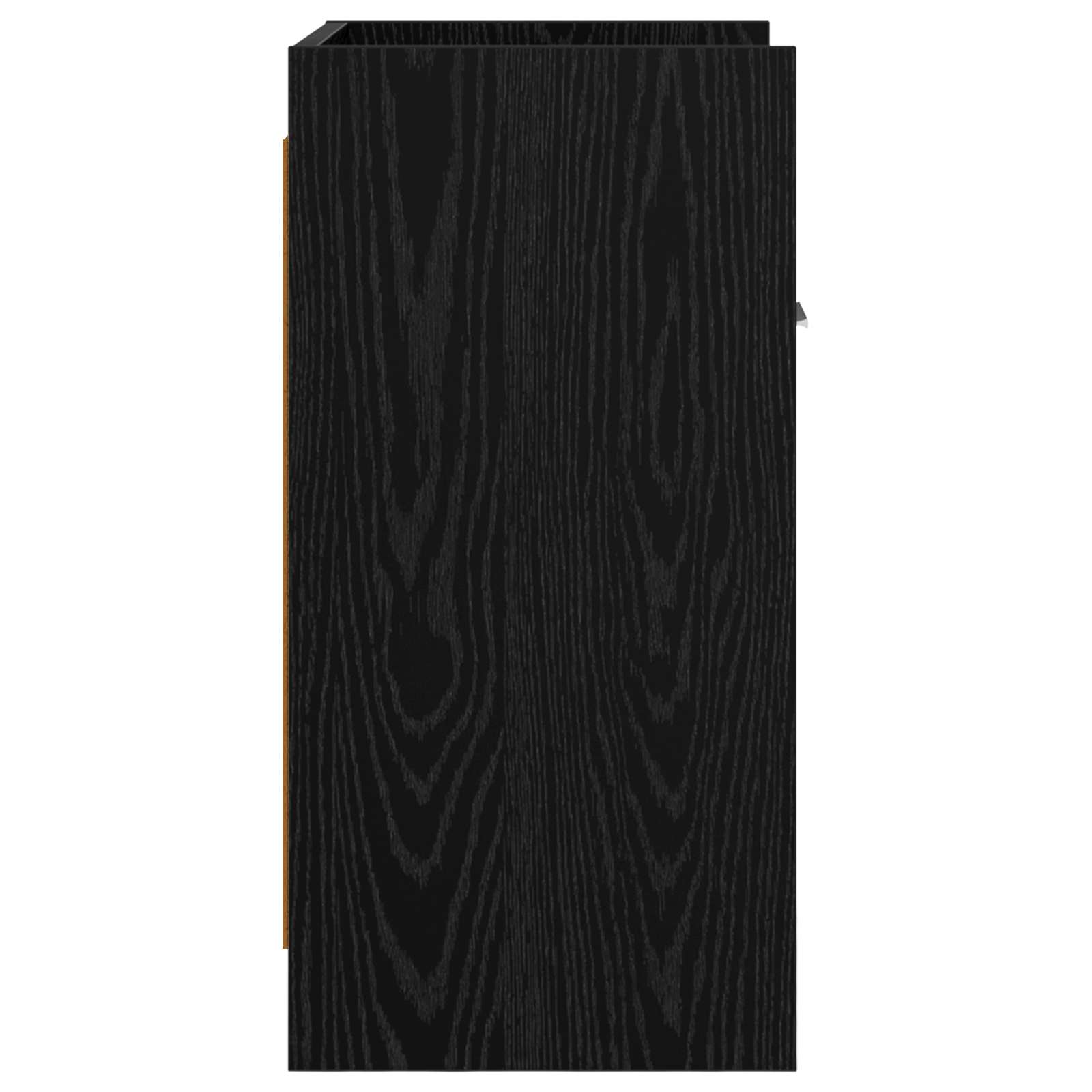 Κομοδίνα Μαύρη Δρυς 40 x 30 x 60 cm Επεξεργασμένο Ξύλο