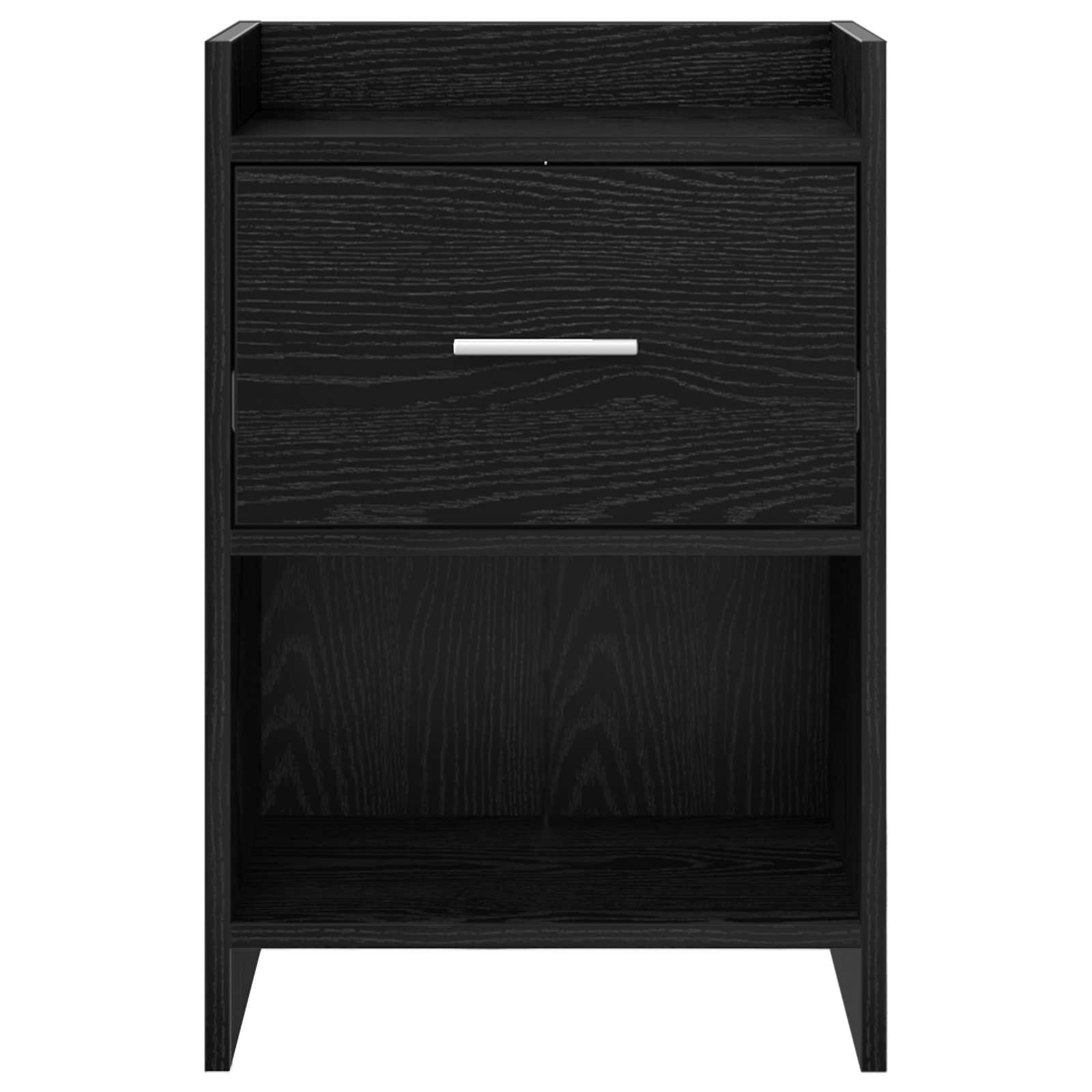 Κομοδίνα 2 pcs Μαύρη Δρυς 40 x 30 x 60 cm Επεξεργασμένο Ξύλο