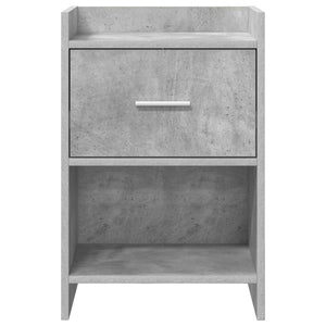 Κομοδίνα Γκρι Σκυροδέματος 40 x 30 x 60 cm Επεξεργασμένο Ξύλο - Pakobazaar