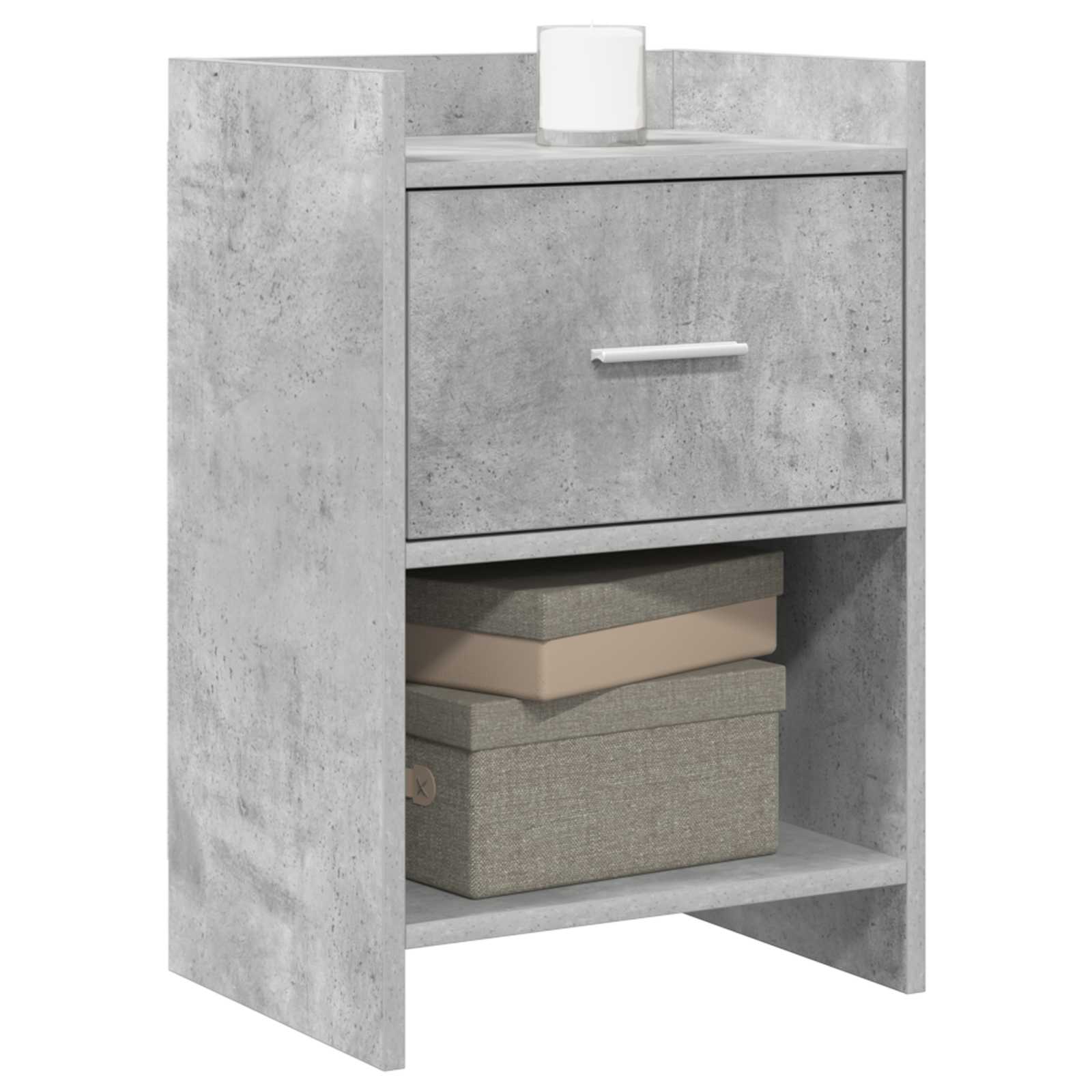 Κομοδίνα 2 pcs Γκρι Σκυροδέματος 40 x 30 x 60 cm