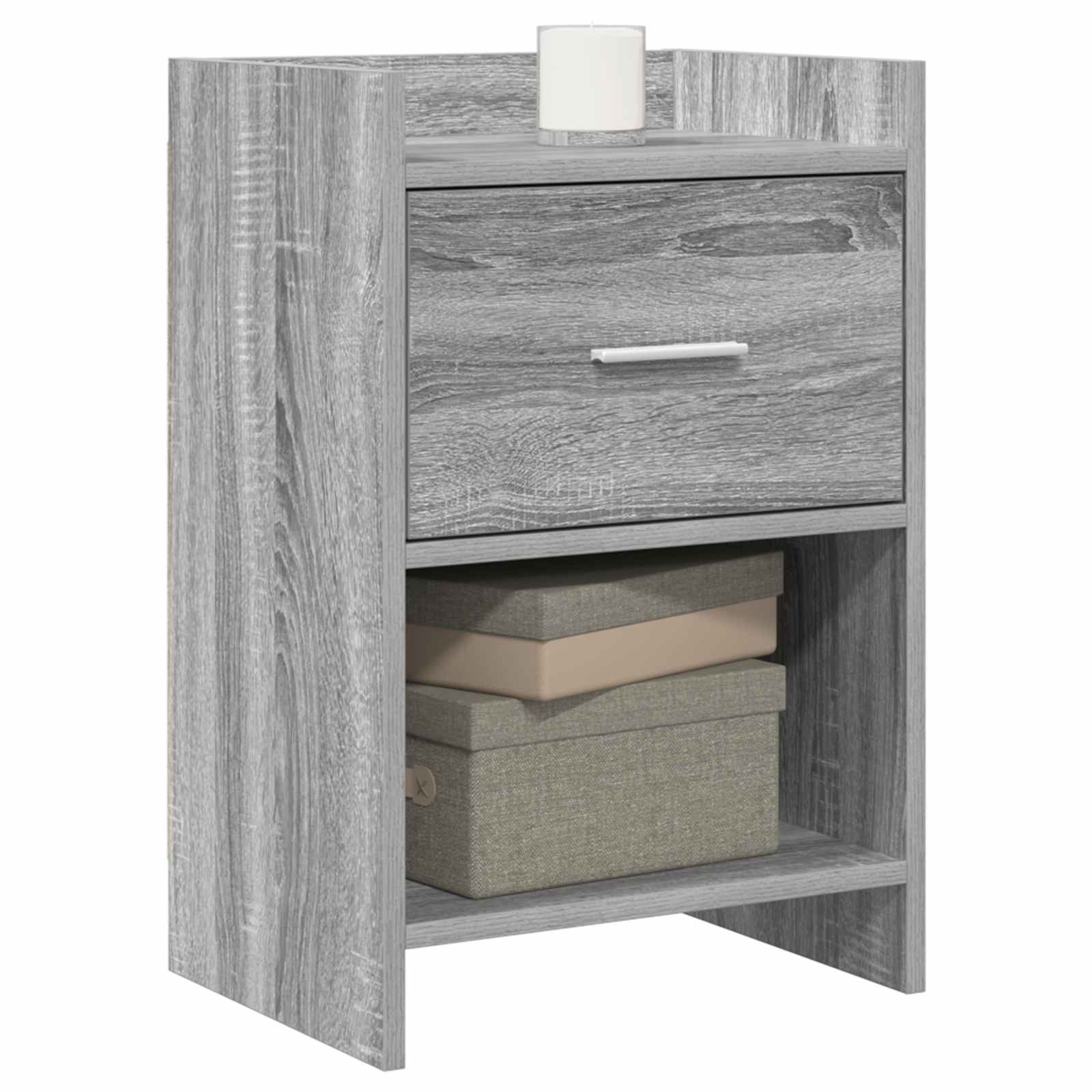 Κομοδίνα Γκρι Sonoma 40 x 30 x 60 cm Επεξεργασμένο Ξύλο - Pakobazaar