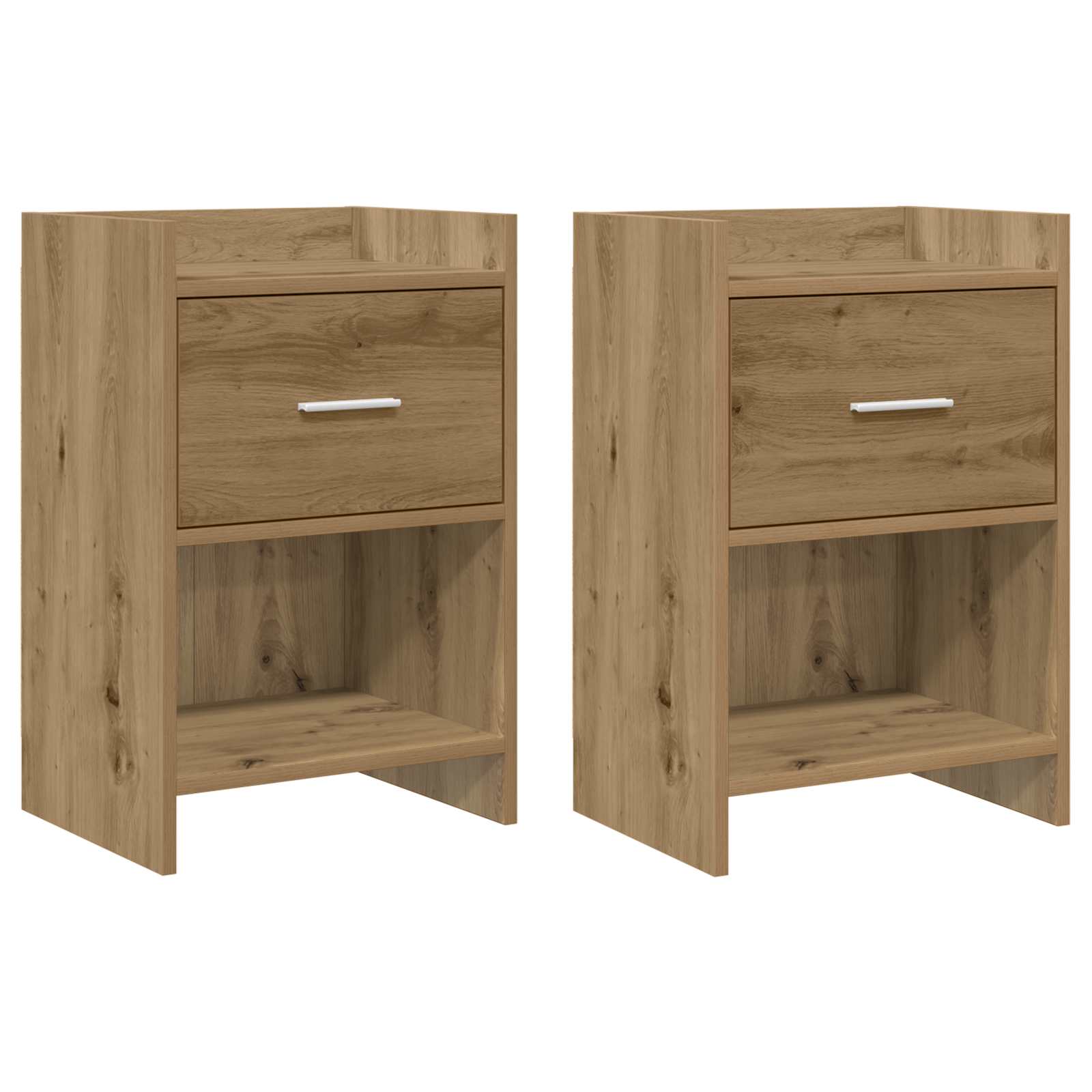 Κομοδίνα 2 pcs Artisan Δρυς 40 x 30 x 60 cm Επεξεργασμένο Ξύλο - Pakobazaar