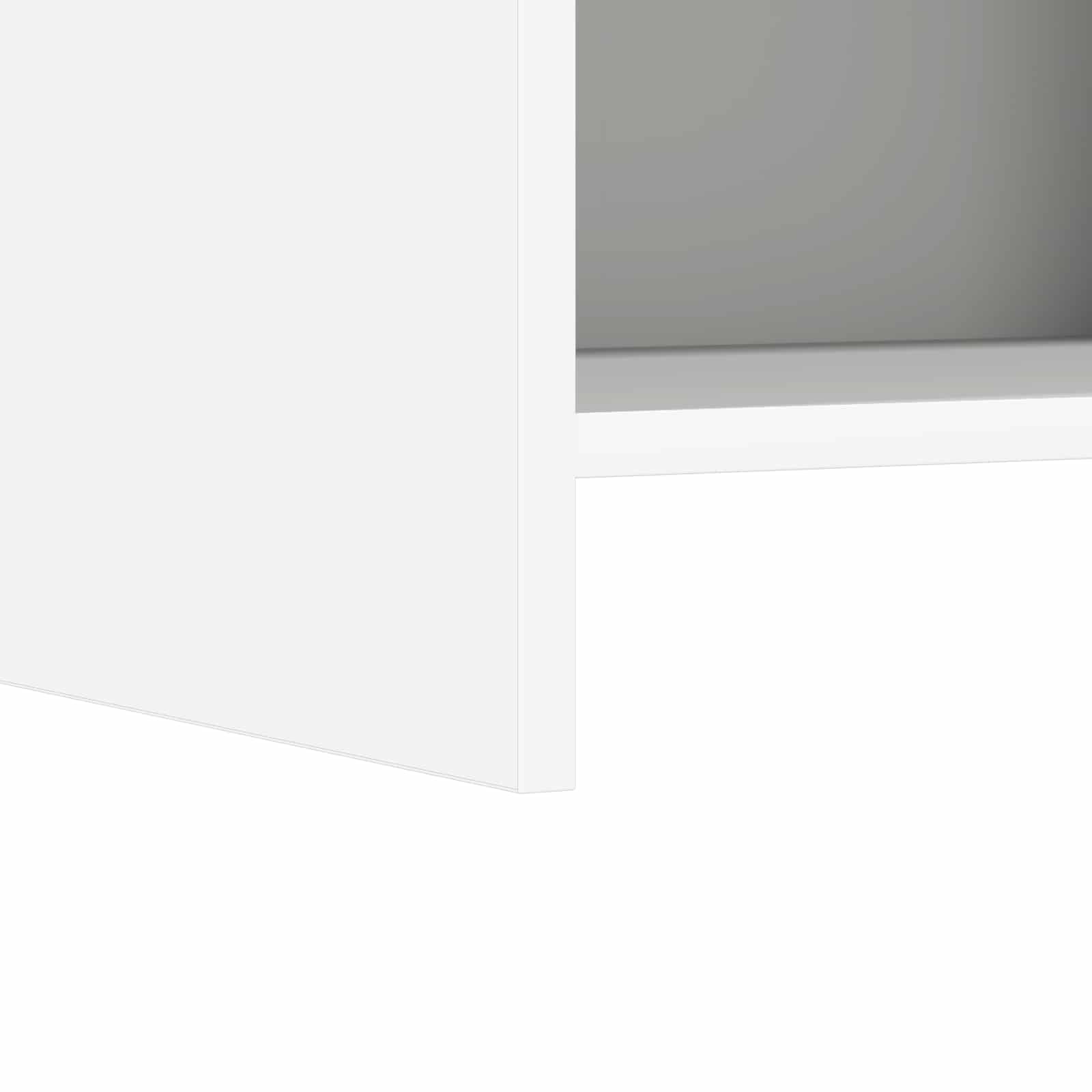 Κομοδίνα Λευκό 40 x 30 x 60 cm Επεξεργασμένο Ξύλο