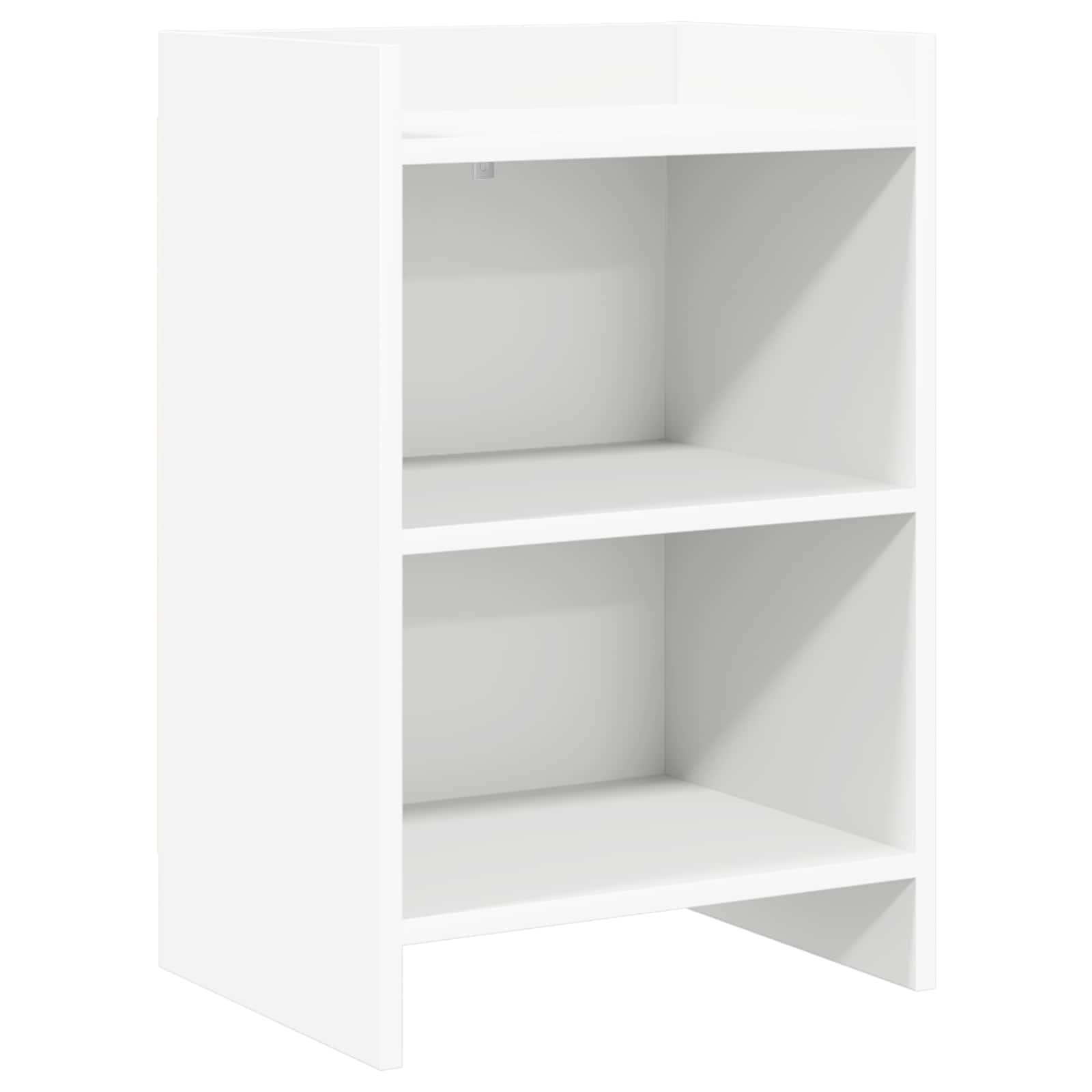Κομοδίνα Λευκό 40 x 30 x 60 cm Επεξεργασμένο Ξύλο