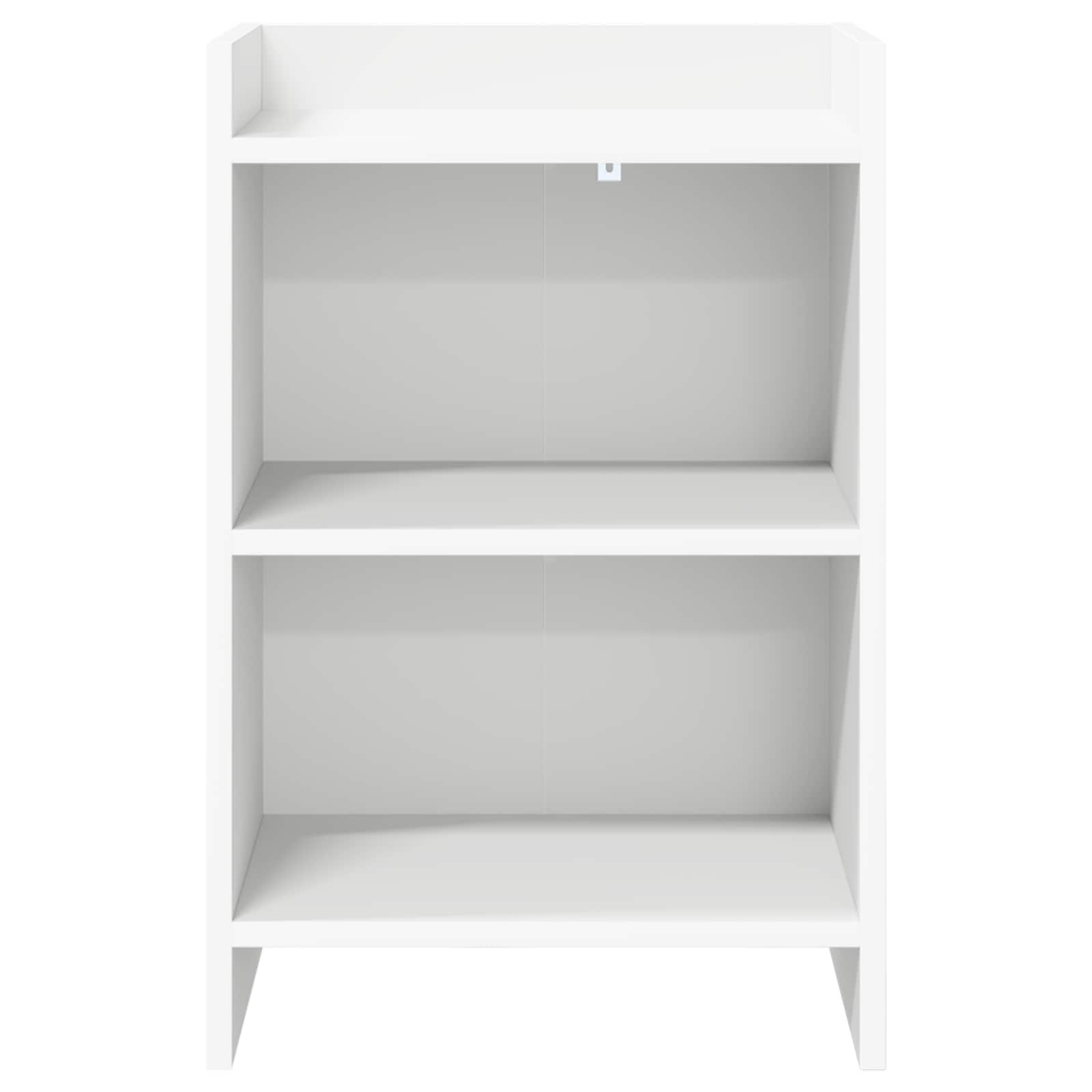 Κομοδίνα 2 pcs Λευκό 40 x 30 x 60 cm Επεξεργασμένο Ξύλο