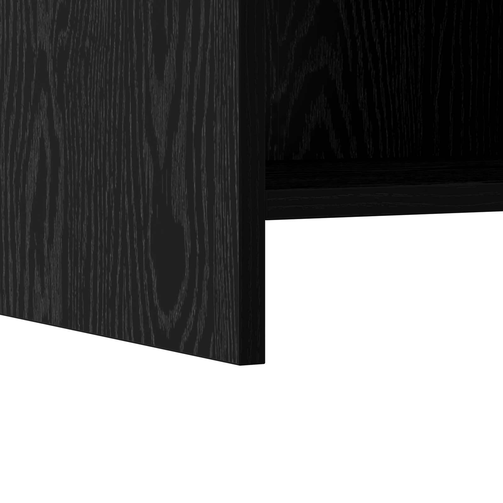 Κομοδίνα Μαύρη Δρυς 40 x 30 x 60 cm Επεξεργασμένο Ξύλο