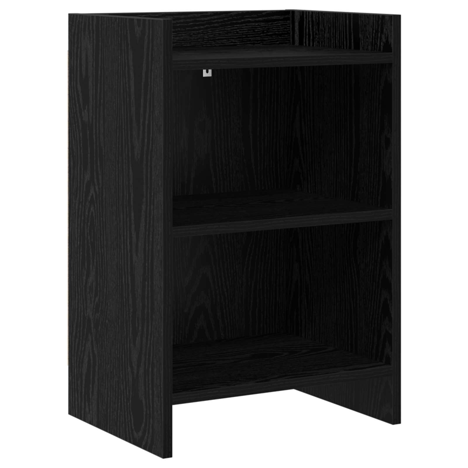 Κομοδίνα Μαύρη Δρυς 40 x 30 x 60 cm Επεξεργασμένο Ξύλο