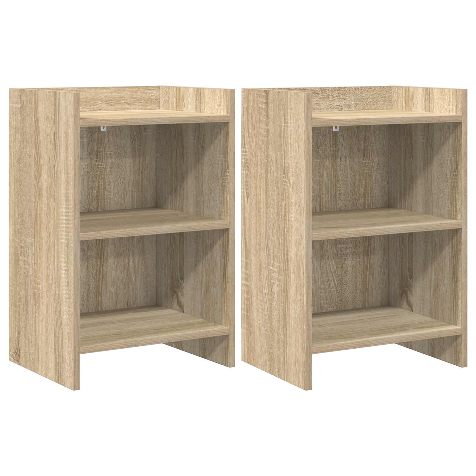 Κομοδίνα 2 pcs Sonoma Δρυς 40 x 30 x 60 cm Επεξεργασμένο Ξύλο