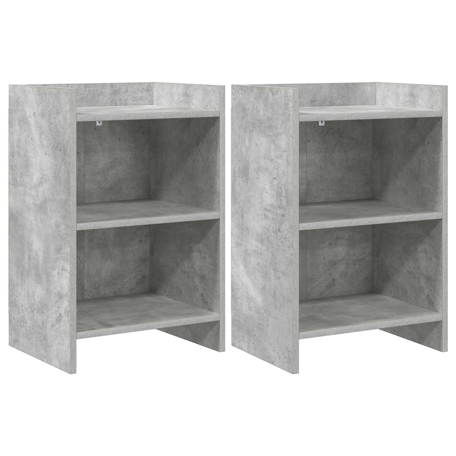 Κομοδίνα 2 pcs Γκρι Σκυροδέματος 40 x 30 x 60 cm