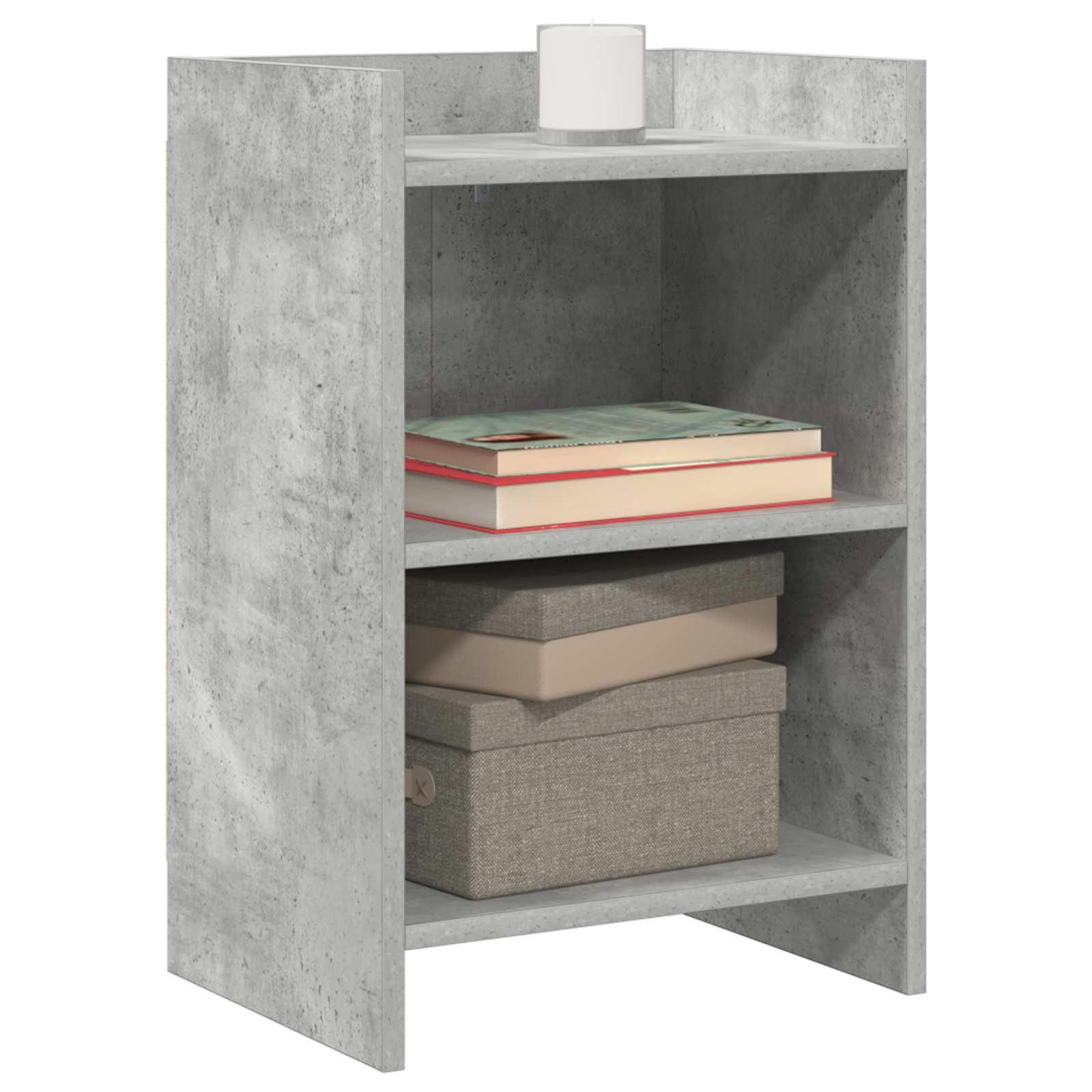 Κομοδίνα 2 pcs Γκρι Σκυροδέματος 40 x 30 x 60 cm