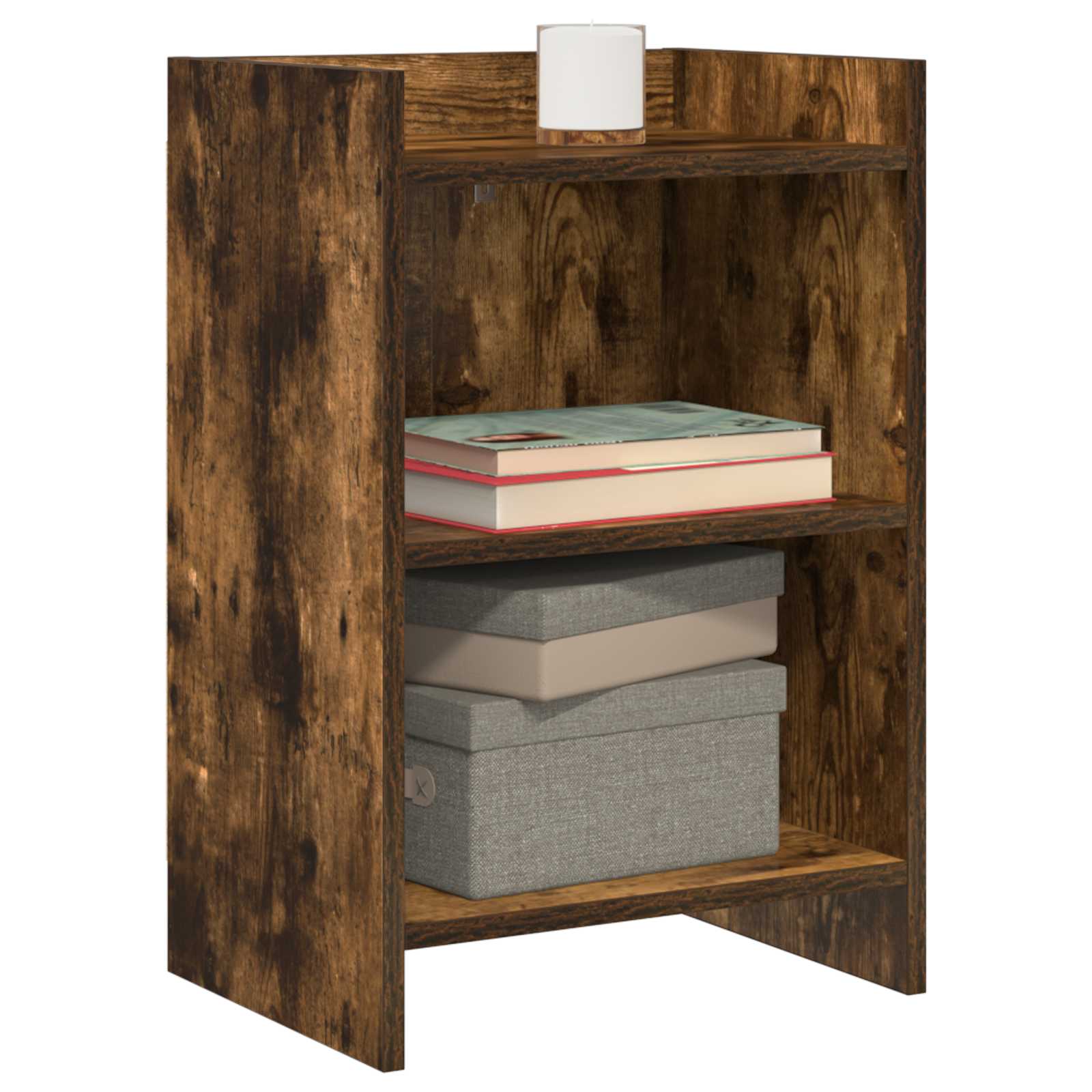 Κομοδίνα 2 pcs Καπνισμένο Ξύλο Δρυός 40 x 30 x 60 cm
