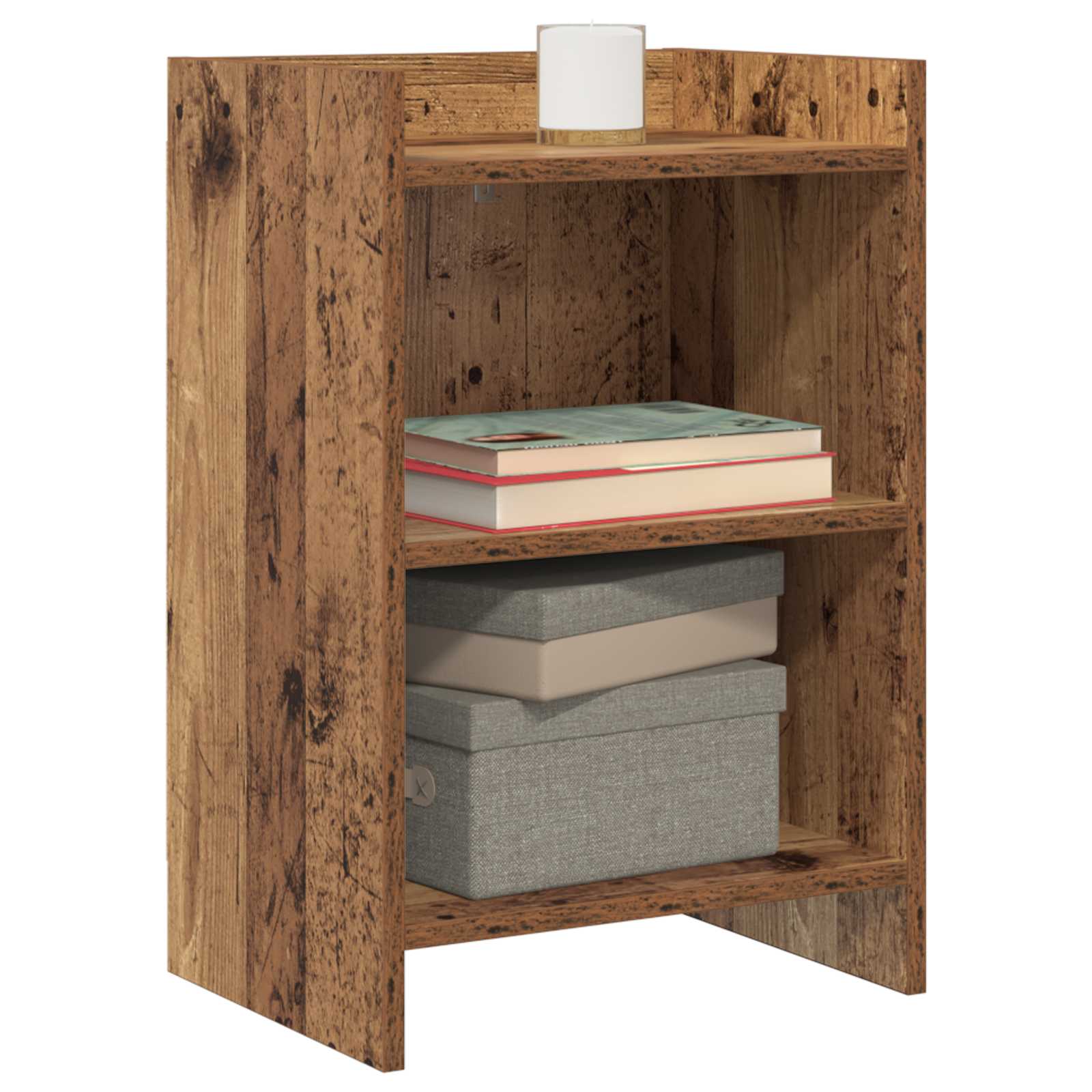 Κομοδίνα 2 pcs Παλαιωμένο ξύλο 40 x 30 x 60 cm