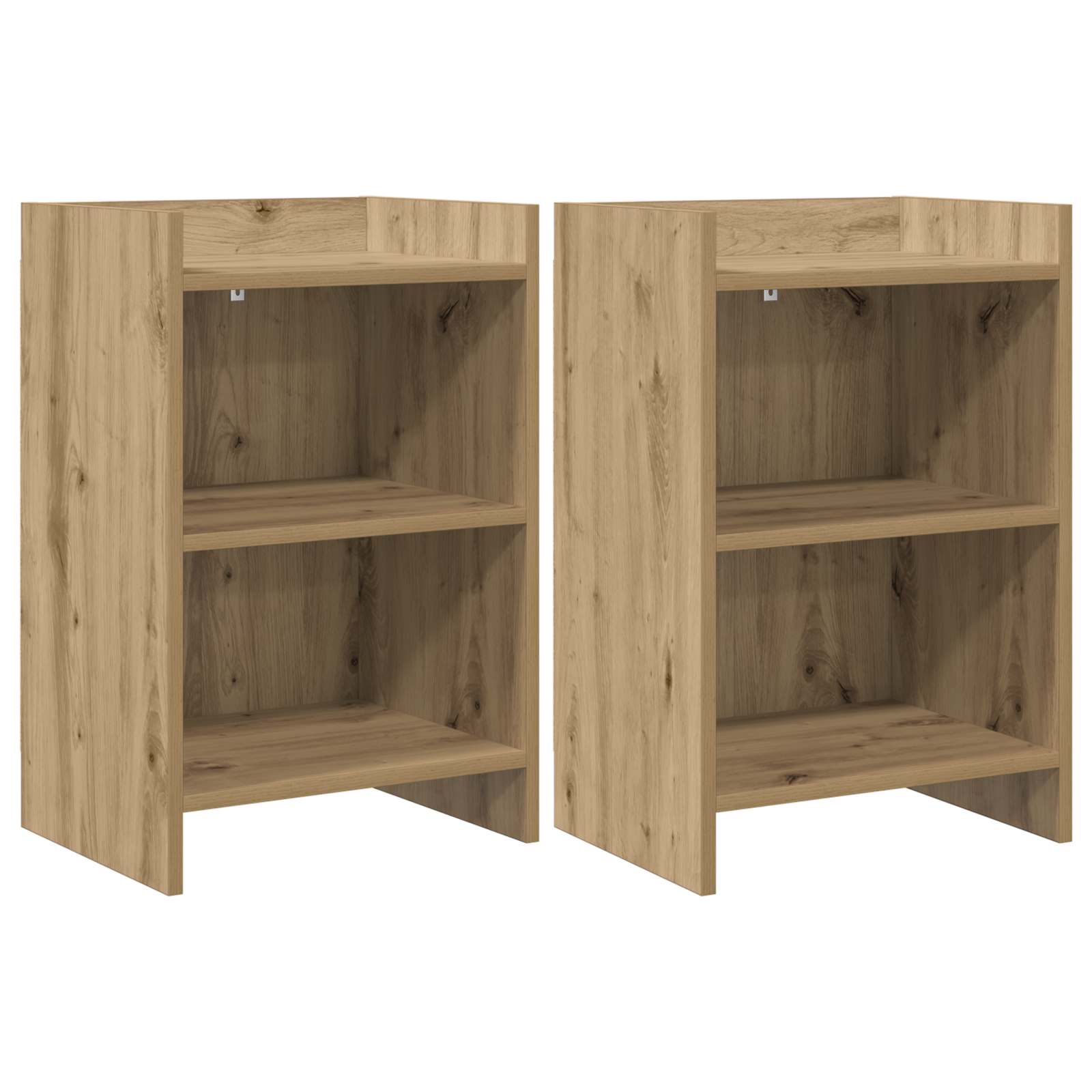 Κομοδίνα 2 pcs Artisan Δρυς 40 x 30 x 60 cm Επεξεργασμένο Ξύλο