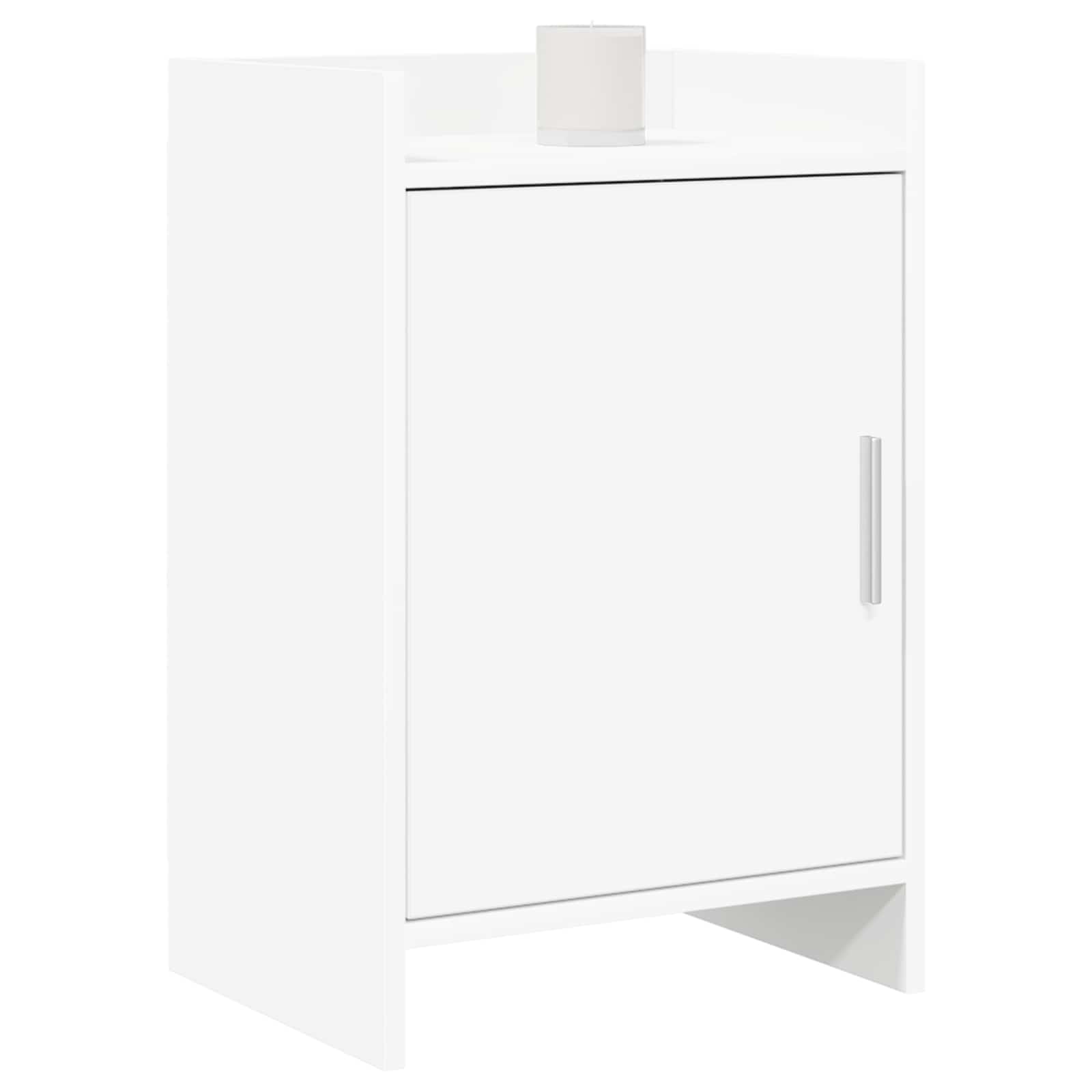 Κομοδίνα 2 pcs Λευκό 40 x 30 x 60 cm Επεξεργασμένο Ξύλο