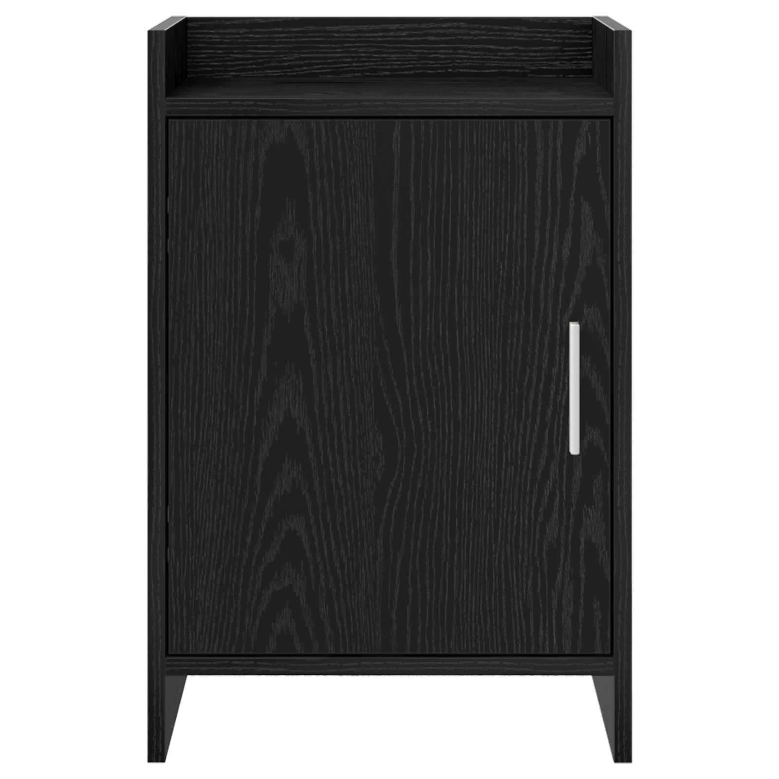 Κομοδίνα Μαύρη Δρυς 40 x 30 x 60 cm Επεξεργασμένο Ξύλο