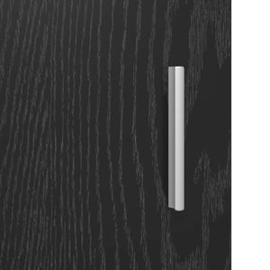 Κομοδίνα 2 pcs Μαύρη Δρυς 40 x 30 x 60 cm Επεξεργασμένο Ξύλο - Pakobazaar