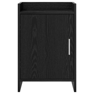 Κομοδίνα 2 pcs Μαύρη Δρυς 40 x 30 x 60 cm Επεξεργασμένο Ξύλο - Pakobazaar
