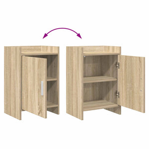 Κομοδίνα 2 pcs Sonoma Δρυς 40 x 30 x 60 cm Επεξεργασμένο Ξύλο - Pakobazaar