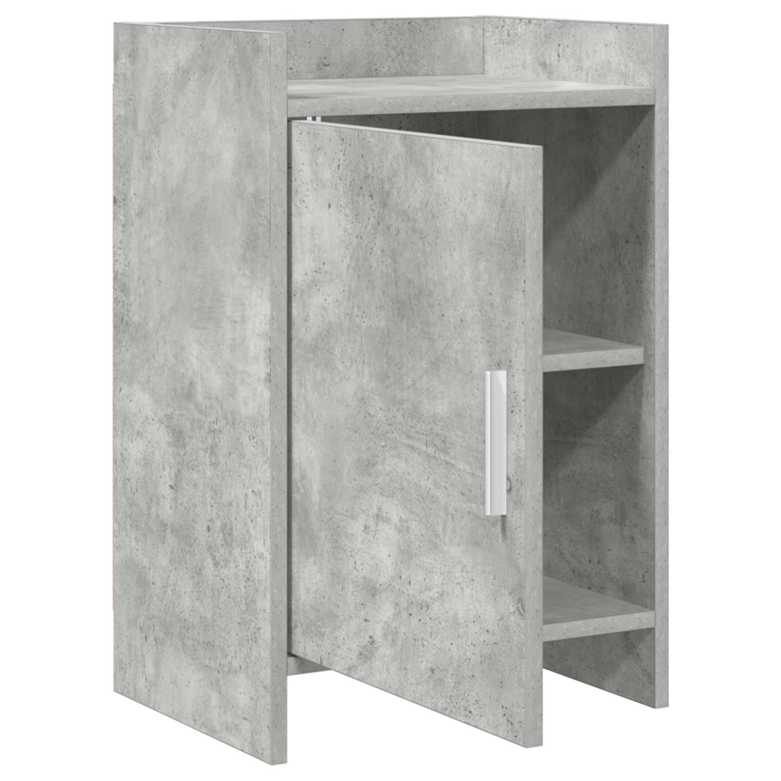 Κομοδίνα Γκρι Σκυροδέματος 40 x 30 x 60 cm Επεξεργασμένο Ξύλο